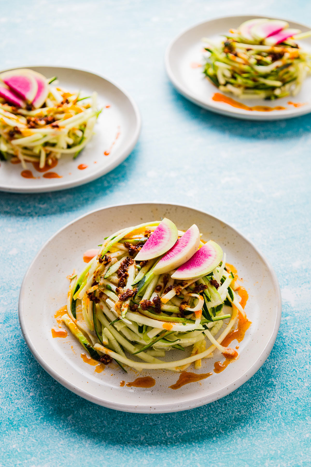 Zucchini pasta met chili oil - Amsterdam food fotograaf.