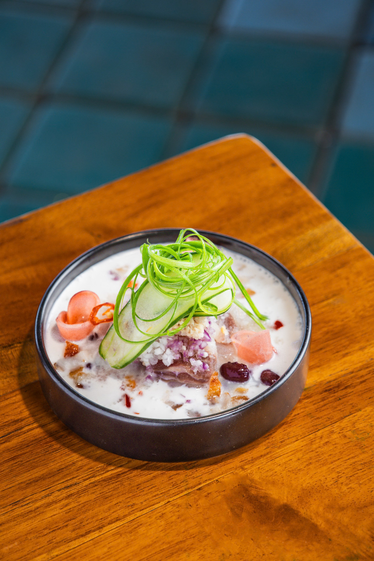 Ceviche menu shoot for a Bali restaurant.