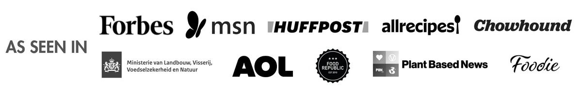 Logo's waar Jem Mantiri, de Nederlandse en Amsterdamse foodfotograaf end productfotograaf, op te zien is: Forbes, MSN, Huffpost, Allrecipes, Ministrie van Landbouw, Visserij, Voedselzekerheid en Natuur, en meer.
