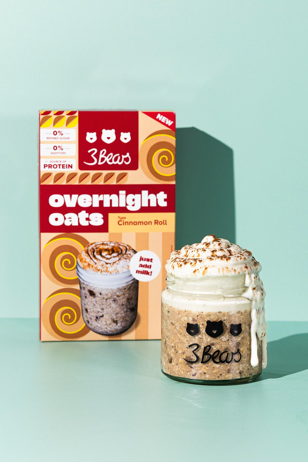 Cinnamon Roll Overnight Oats - Netherlands food photographer