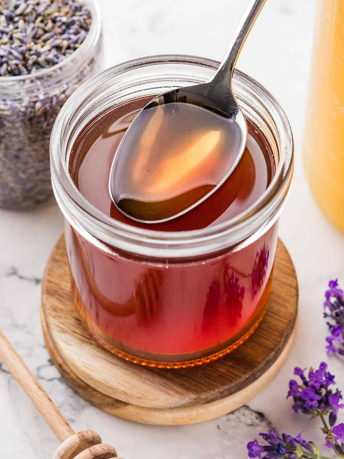 Lavender Simple Syrup - Advertorial Photographer