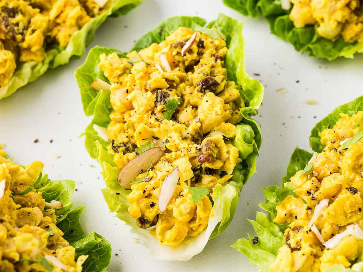 Chickpea Lettuce Wraps