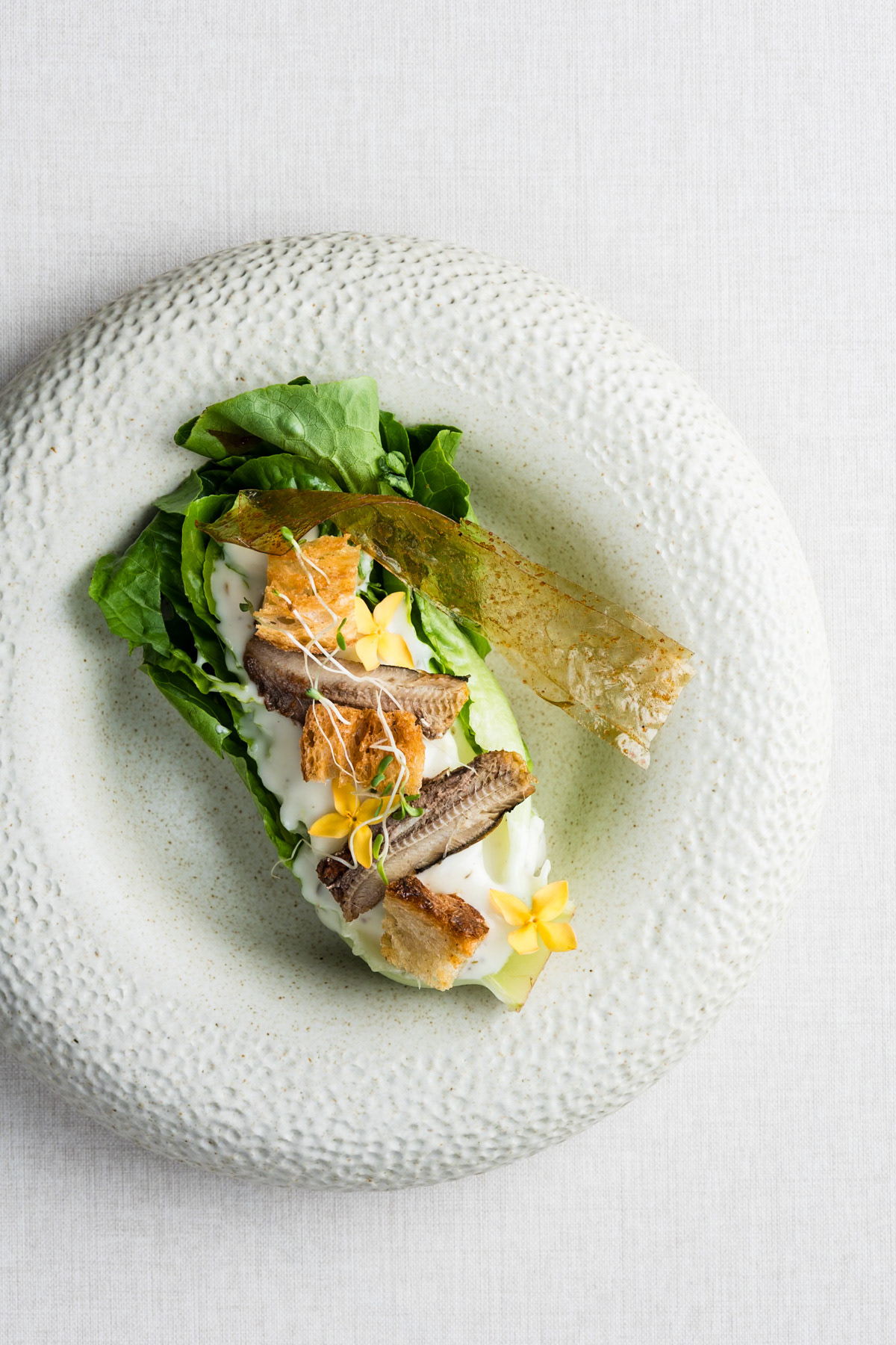 Ubud photographer capturing client's fine dining menu.