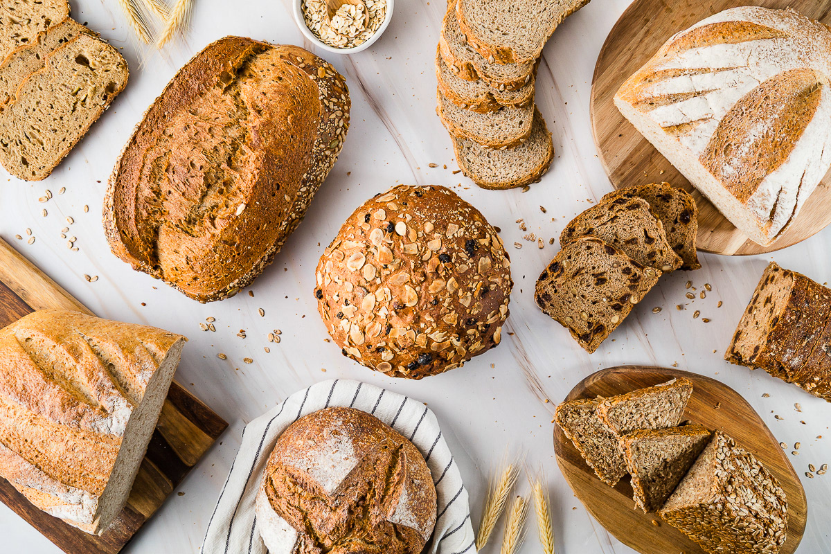Food fotograaf Amsterdam - Flatlay ambachtelijk brood