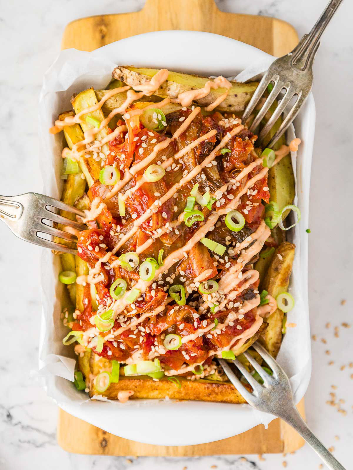 Kimchi loaded fries - Jem Mantiri - Dutch commercial food photographer