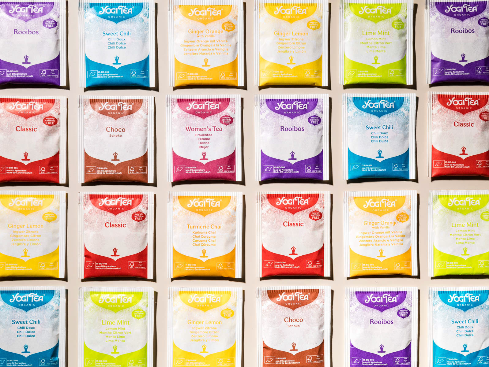 Colorful tea bags - Amsterdam food photographer