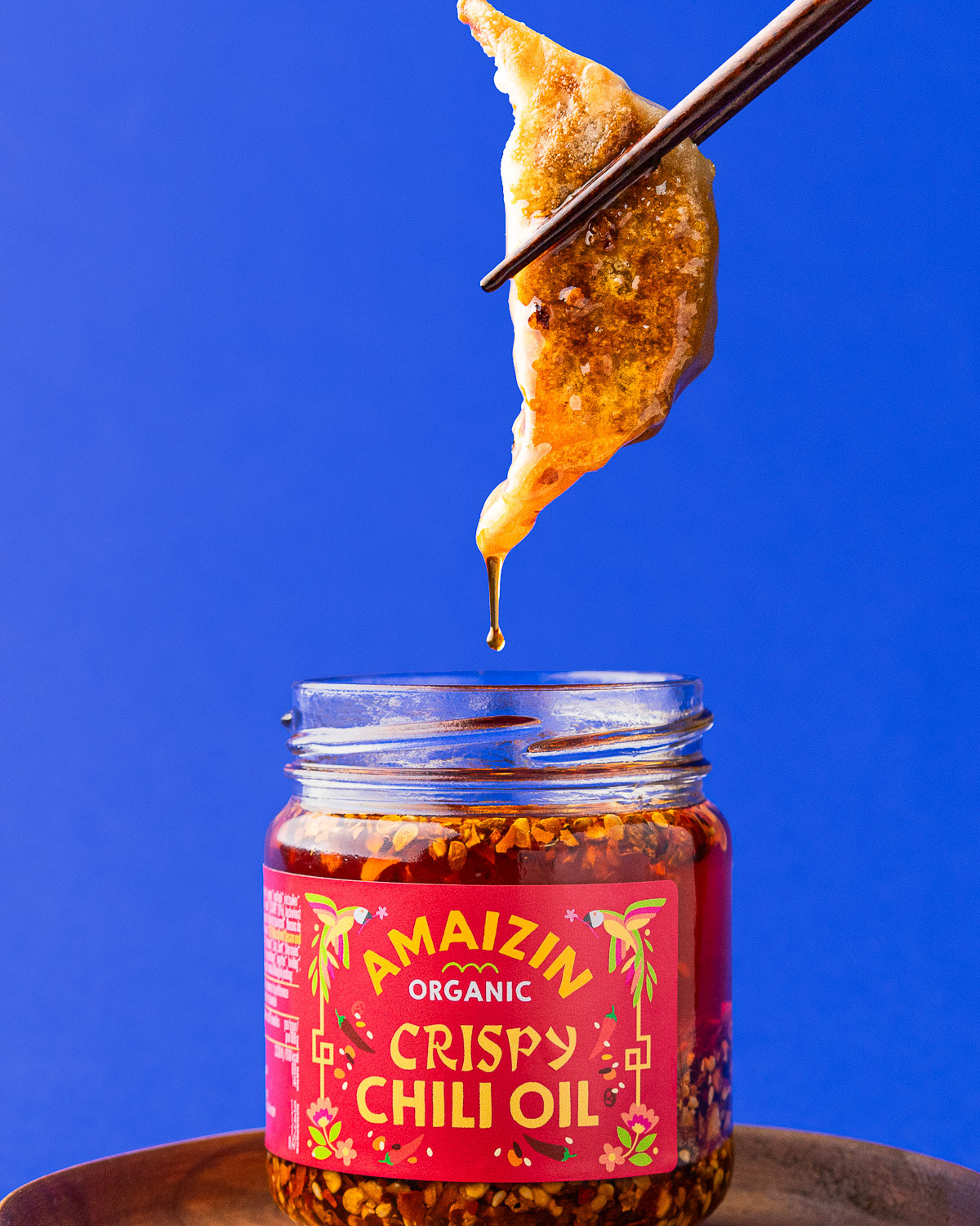 Crispy chili oil drip - productfotograaf Nederland
