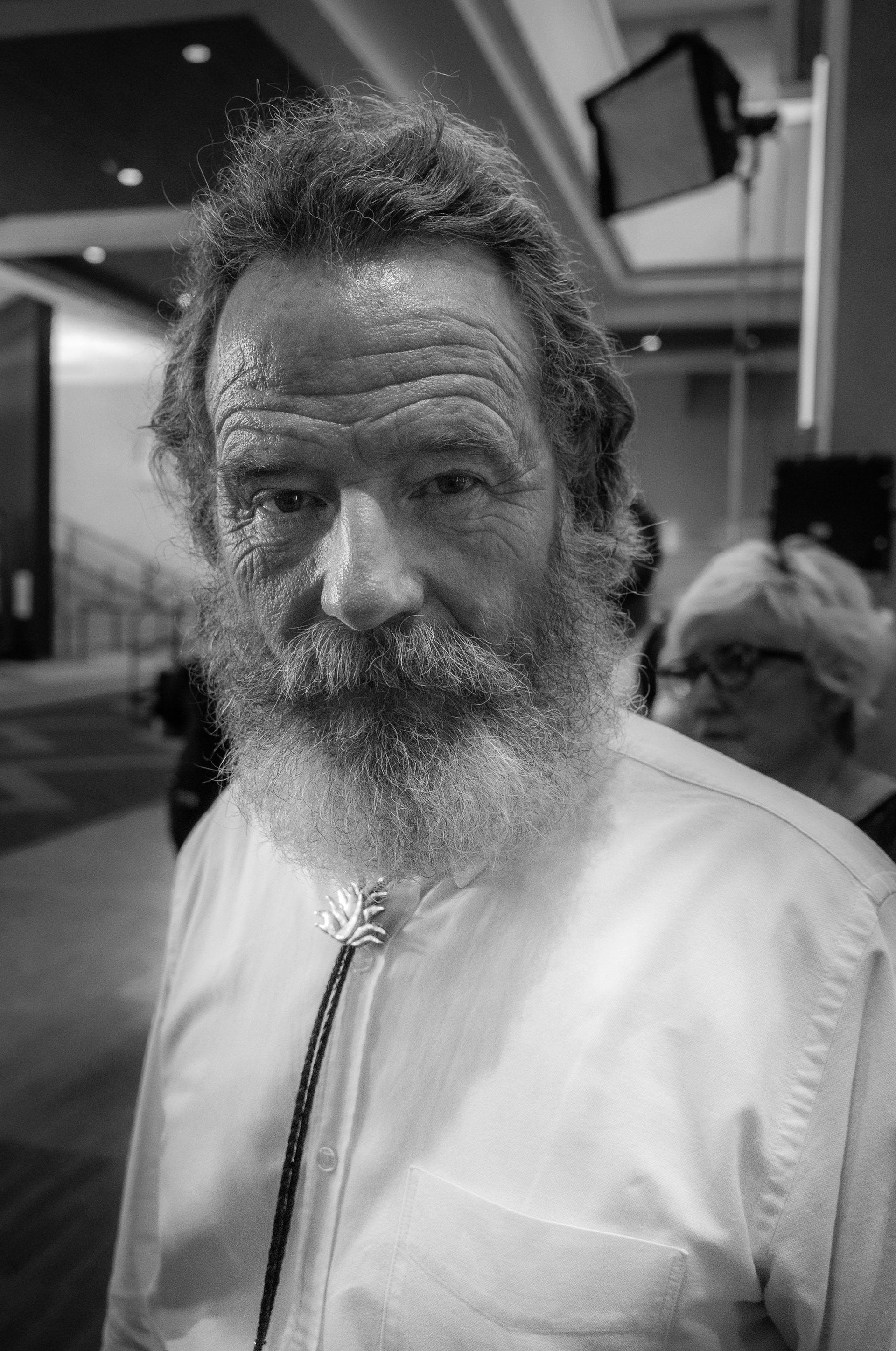 Bryan Cranston in downtown Albuquerque at the unveiling of the statues of Walter White and Jesse Pinkman. July 29, 2022