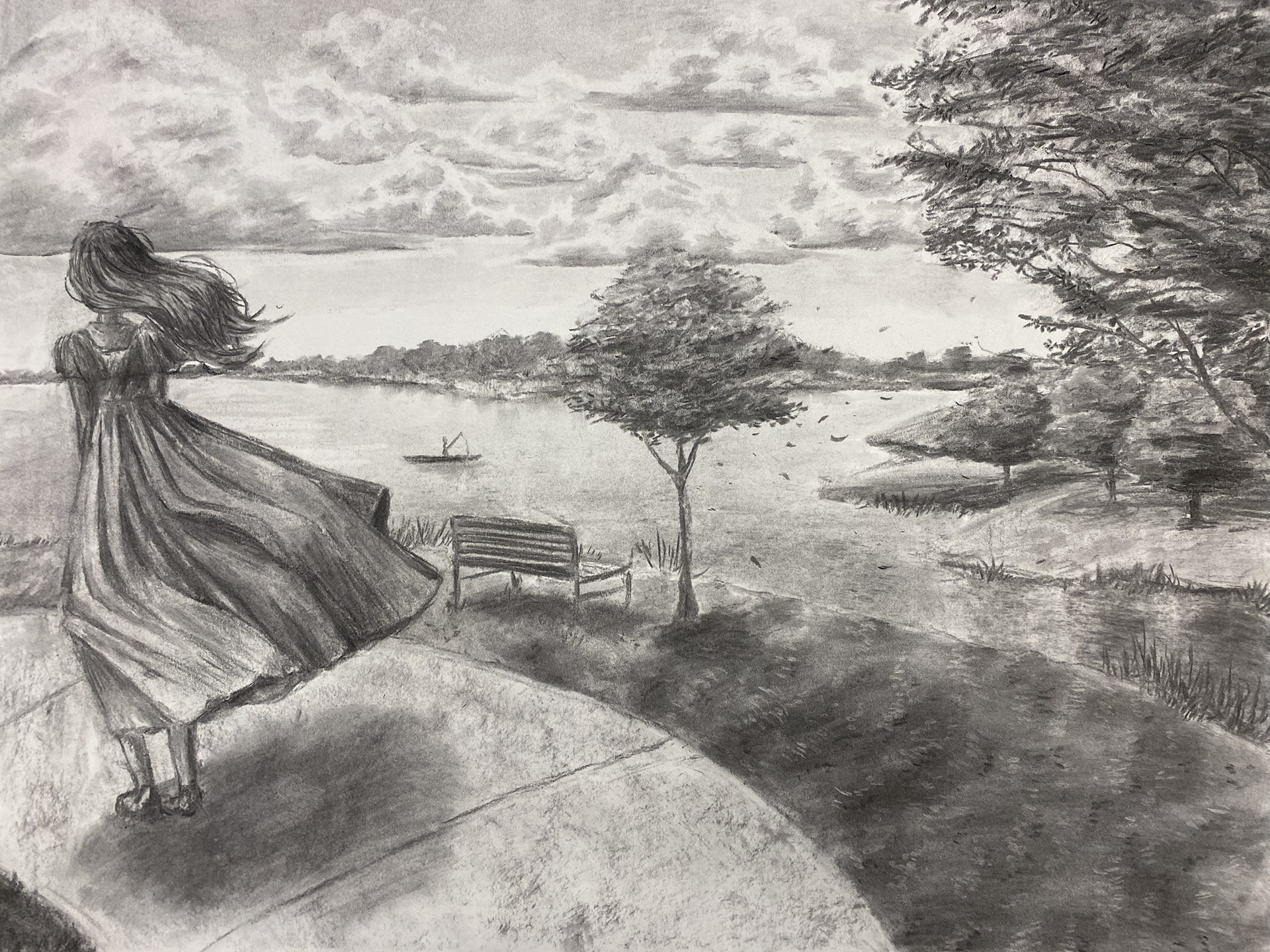 18 x 24 Charcoal on Drawing Paper