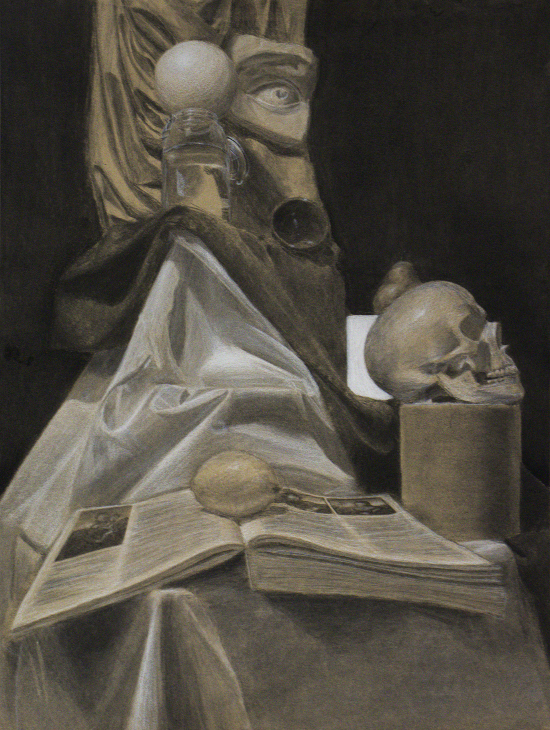 18 x 24 Charcoal on Tan Drawing Paper