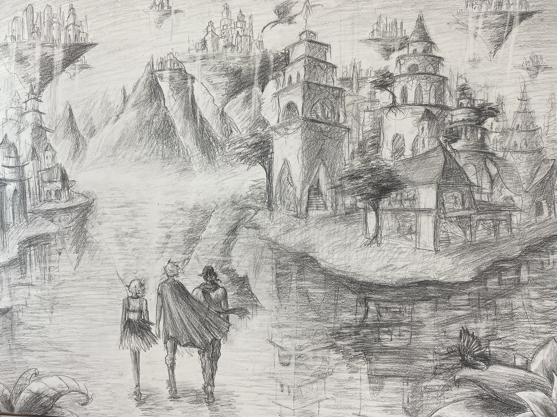 18 x 24 Graphite on White Drawing Paper
