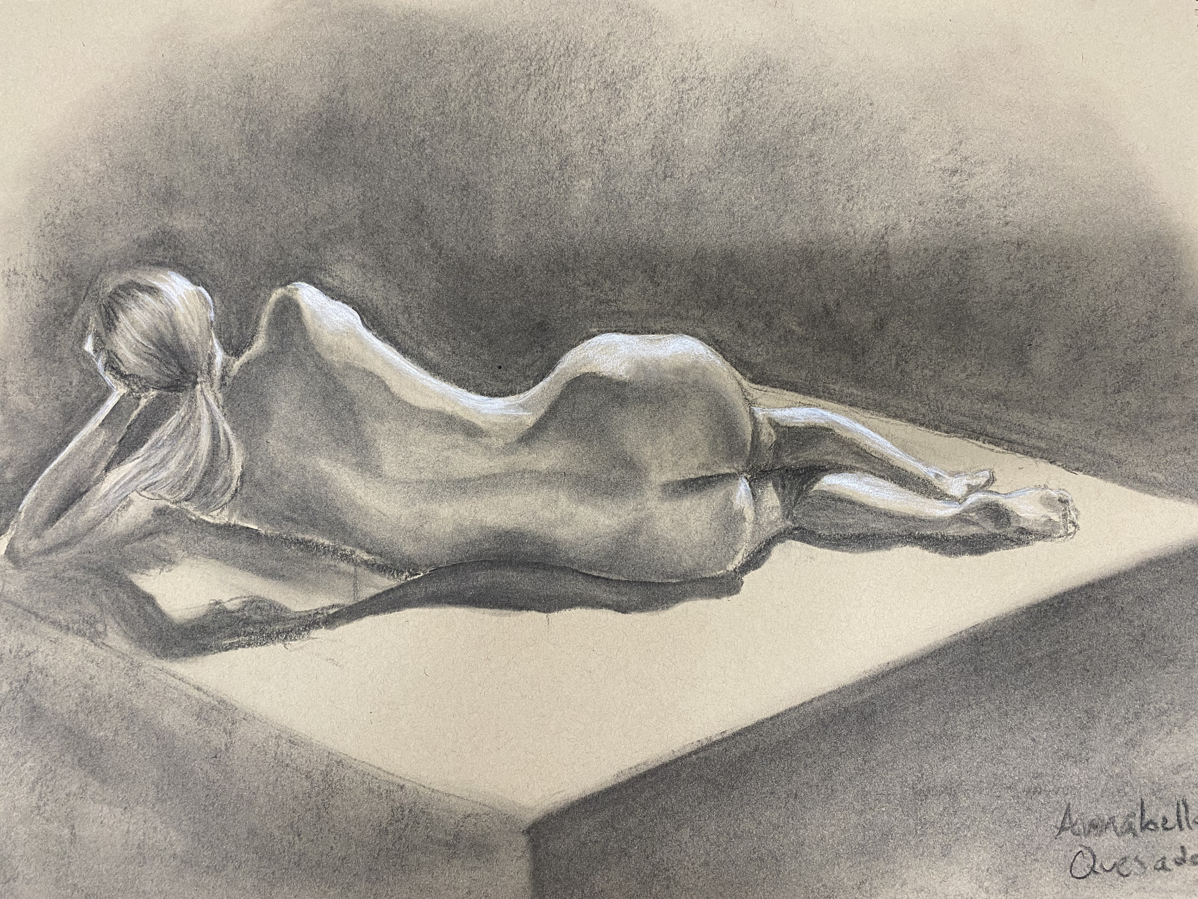 18 x 24 Charcoal on Tan Drawing Paper