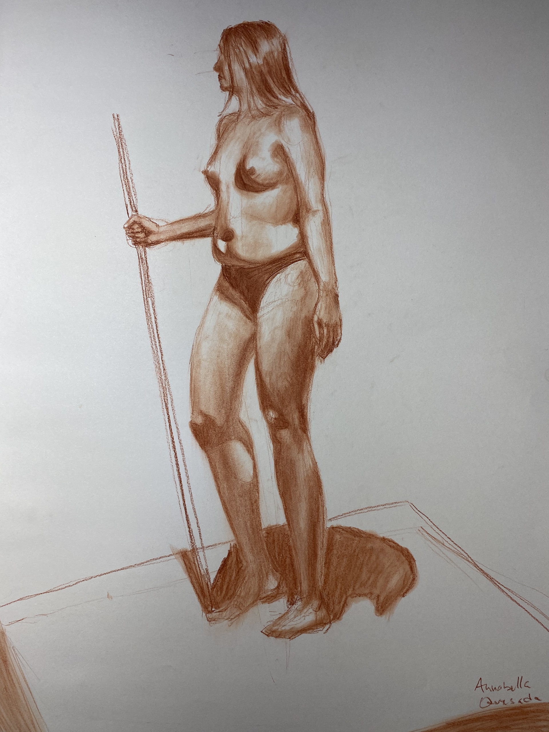 18 x 24 Sanguine on Drawing Paper