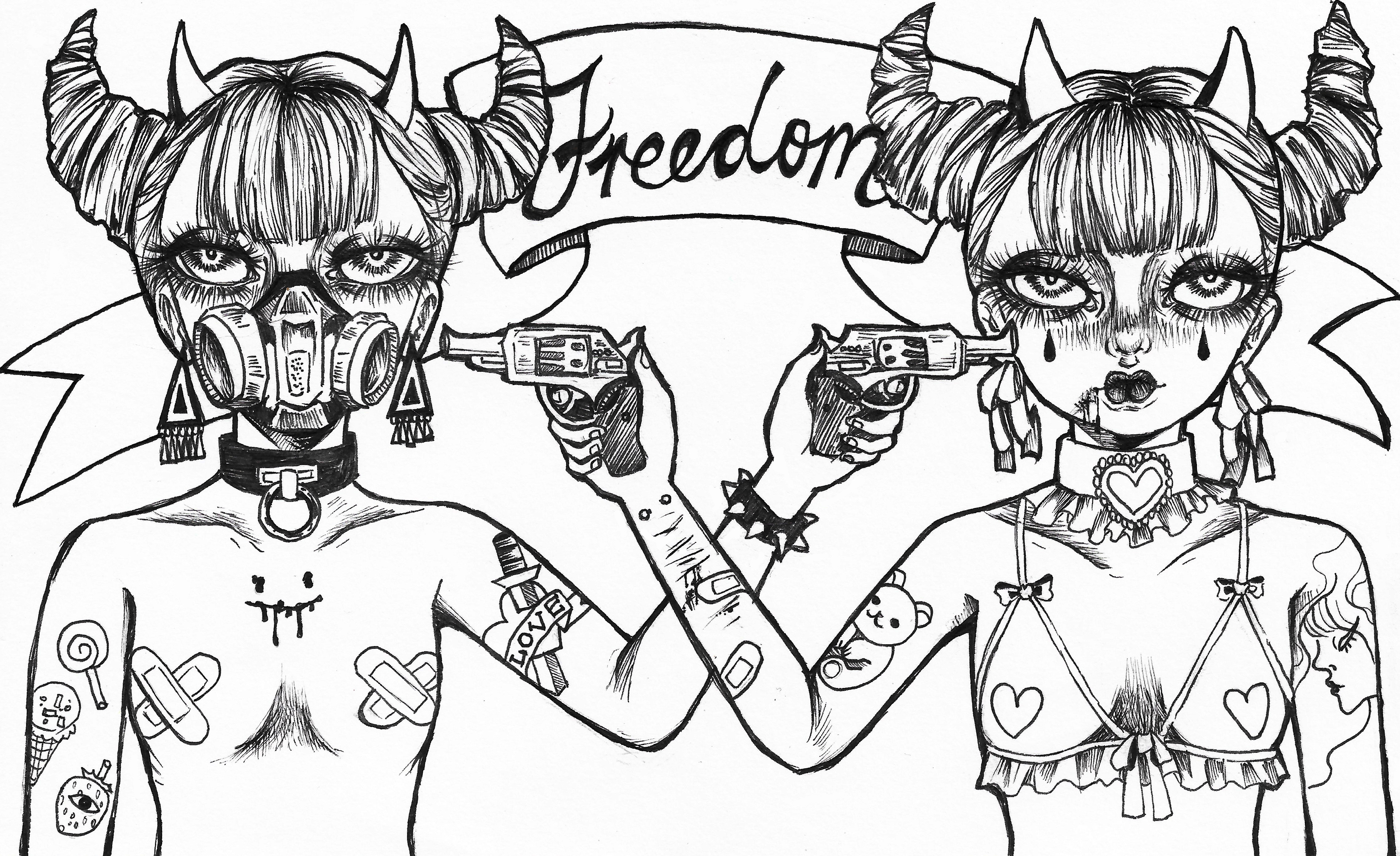 Freedom(B&W)