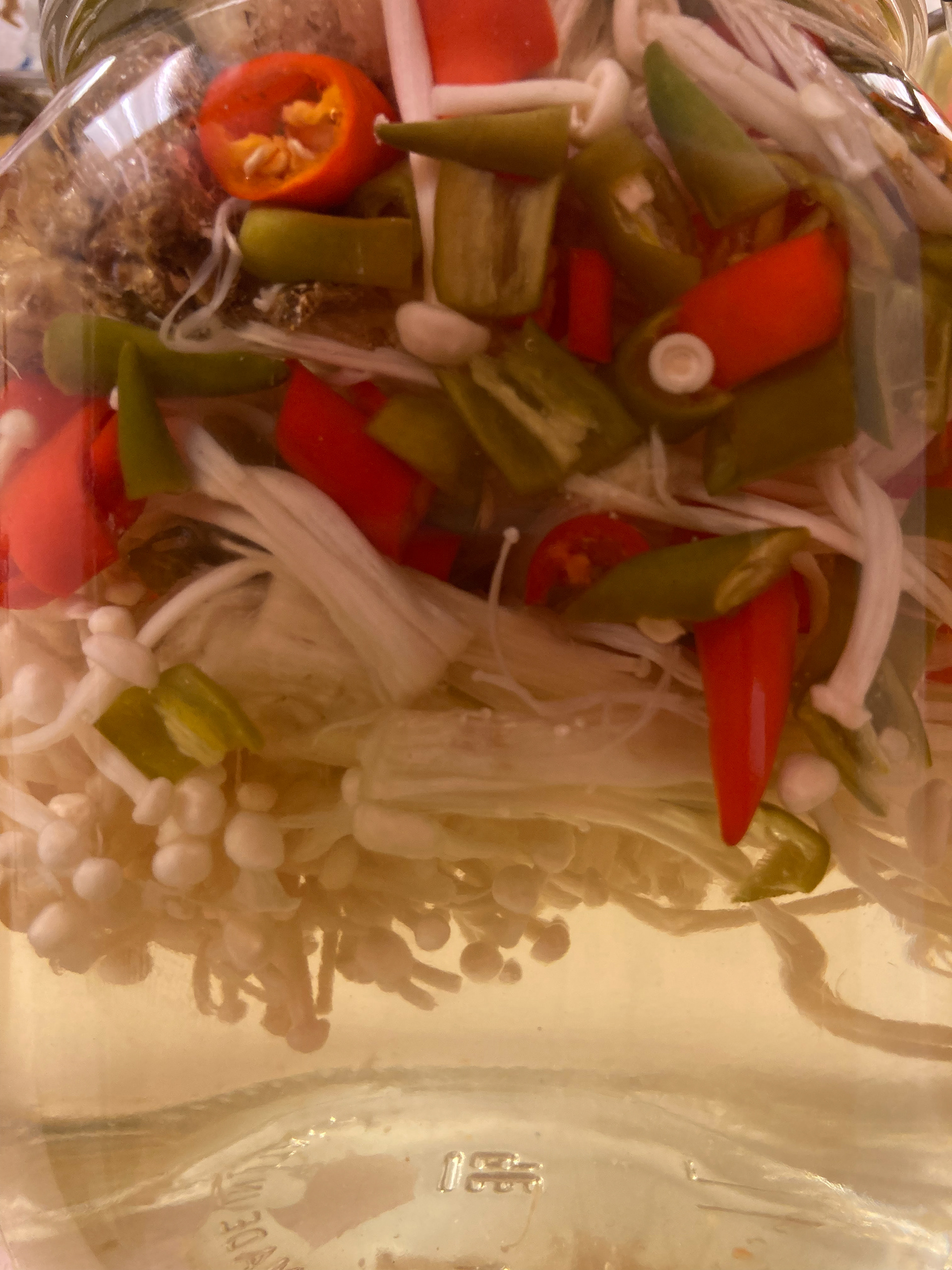 rice vnigegar enoki pickle
