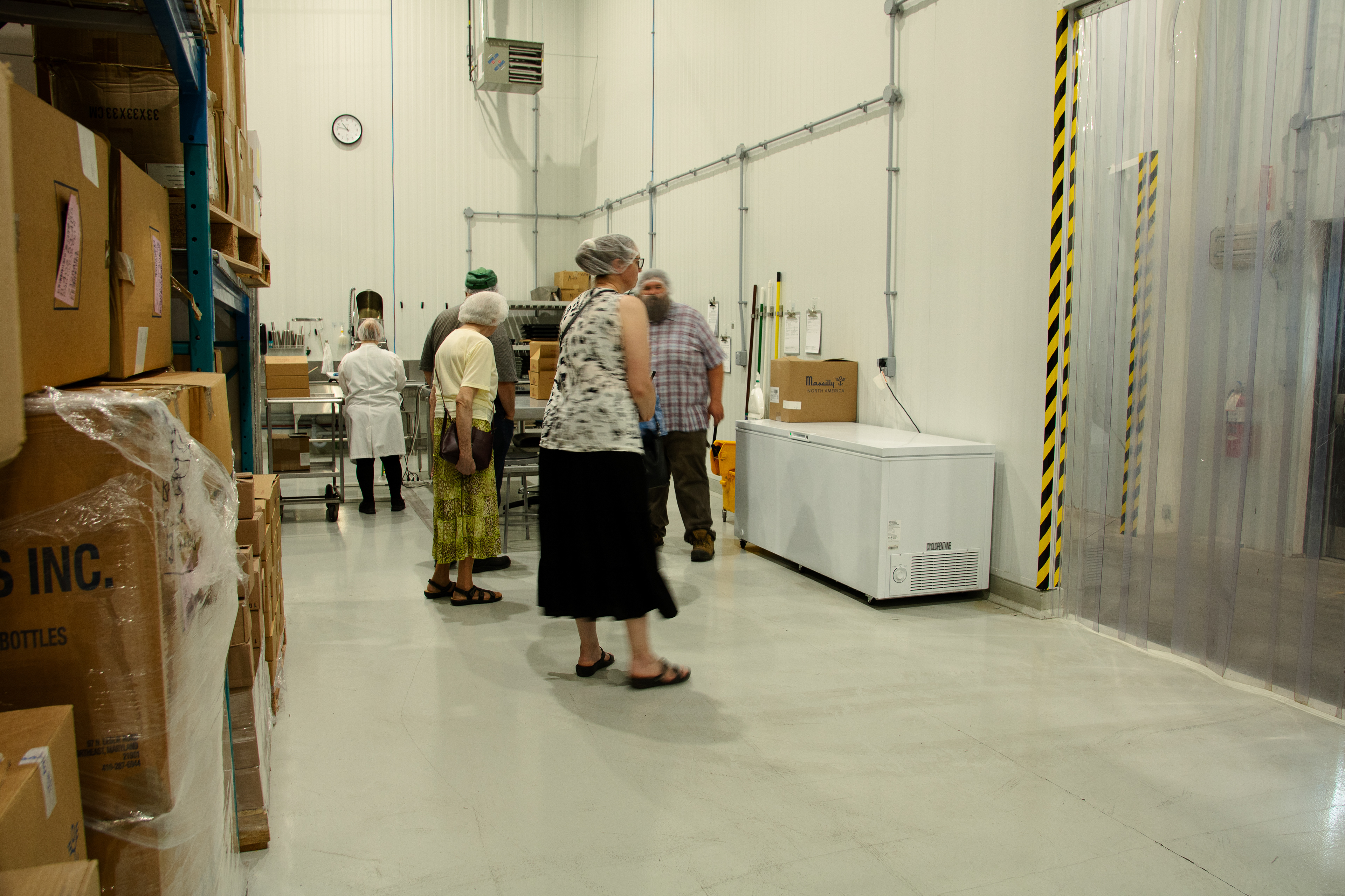 Walking through the Jakeman's facility.