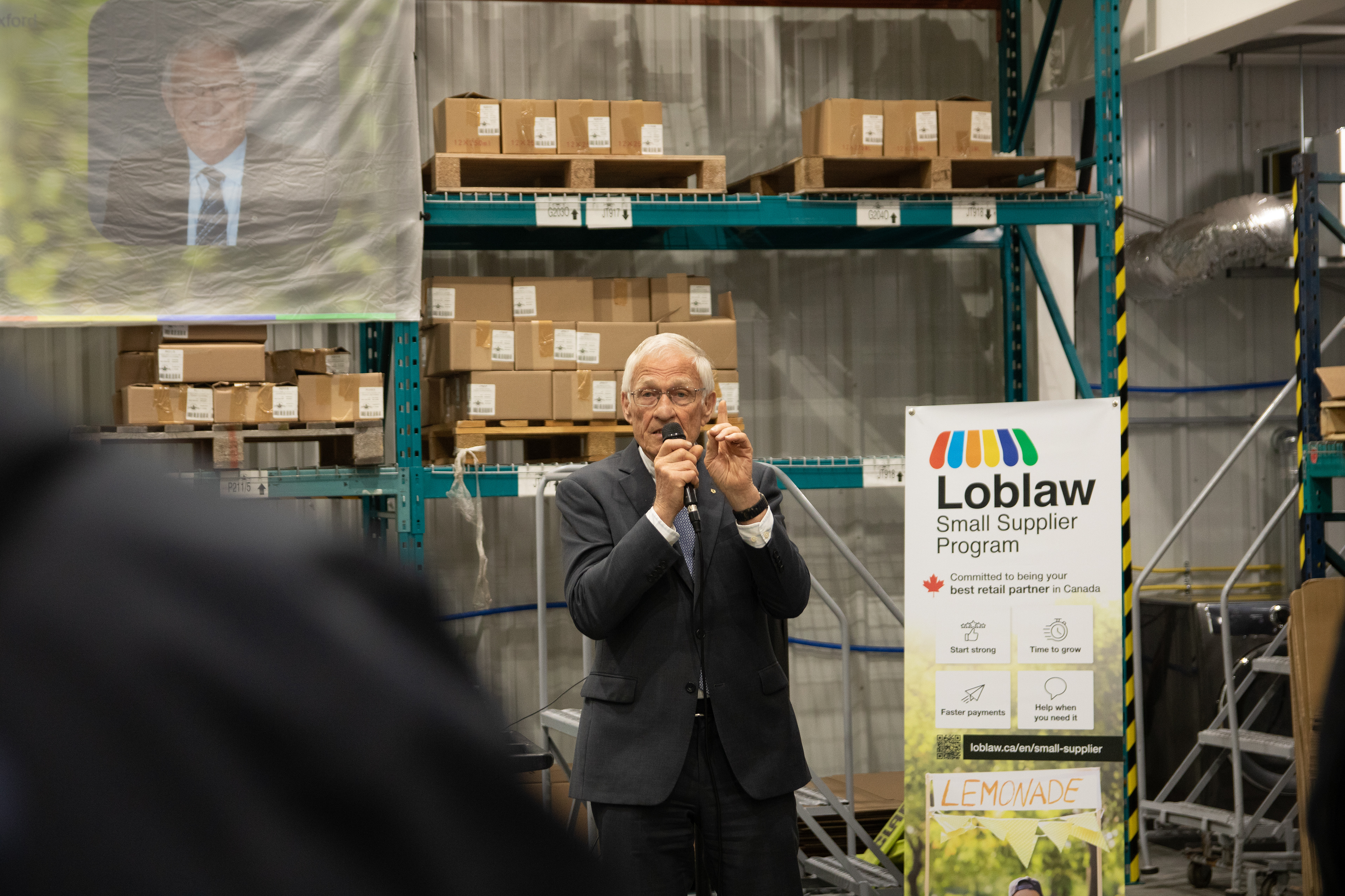 Loblaw Small Supplier Program presentation with MPP speaking.