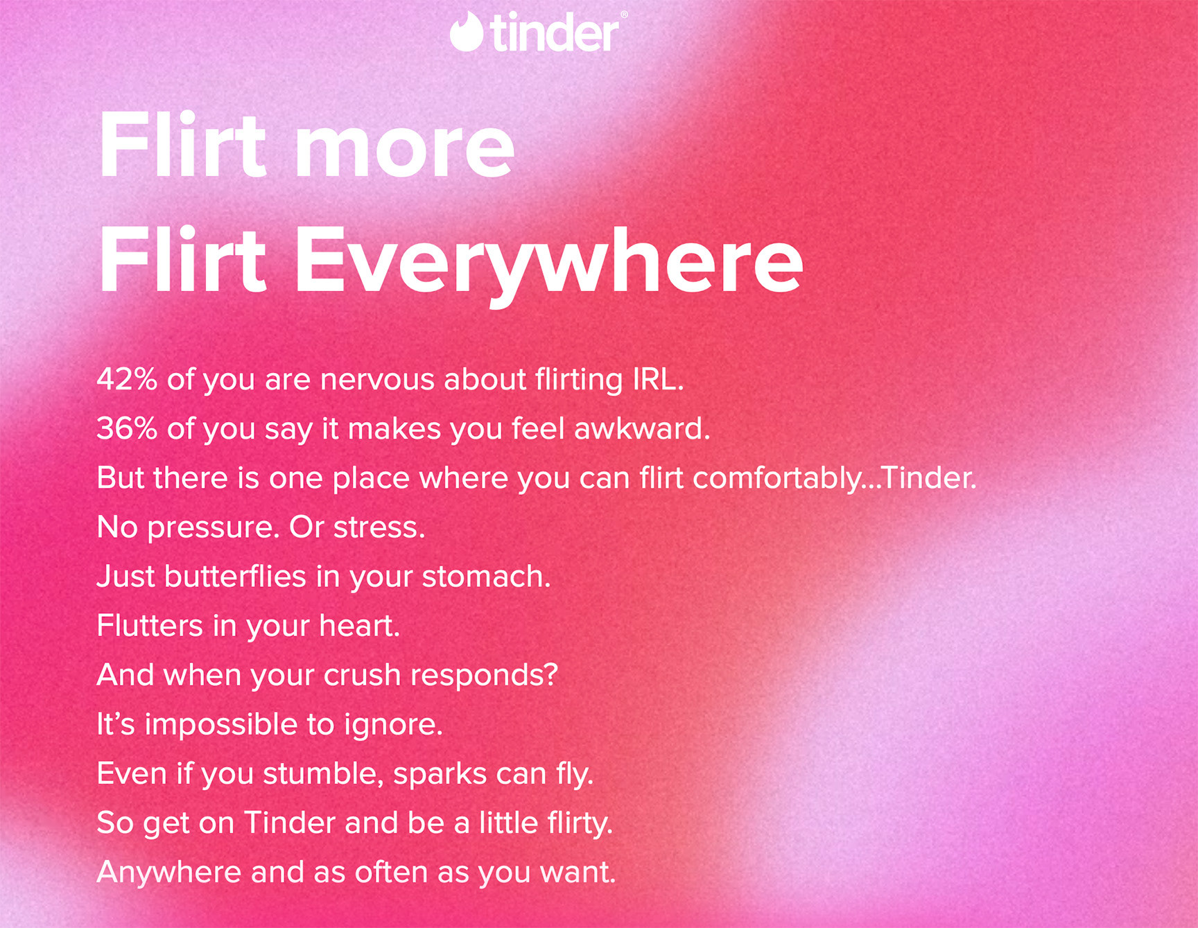 The landing page with Tinder Gold promotion.
