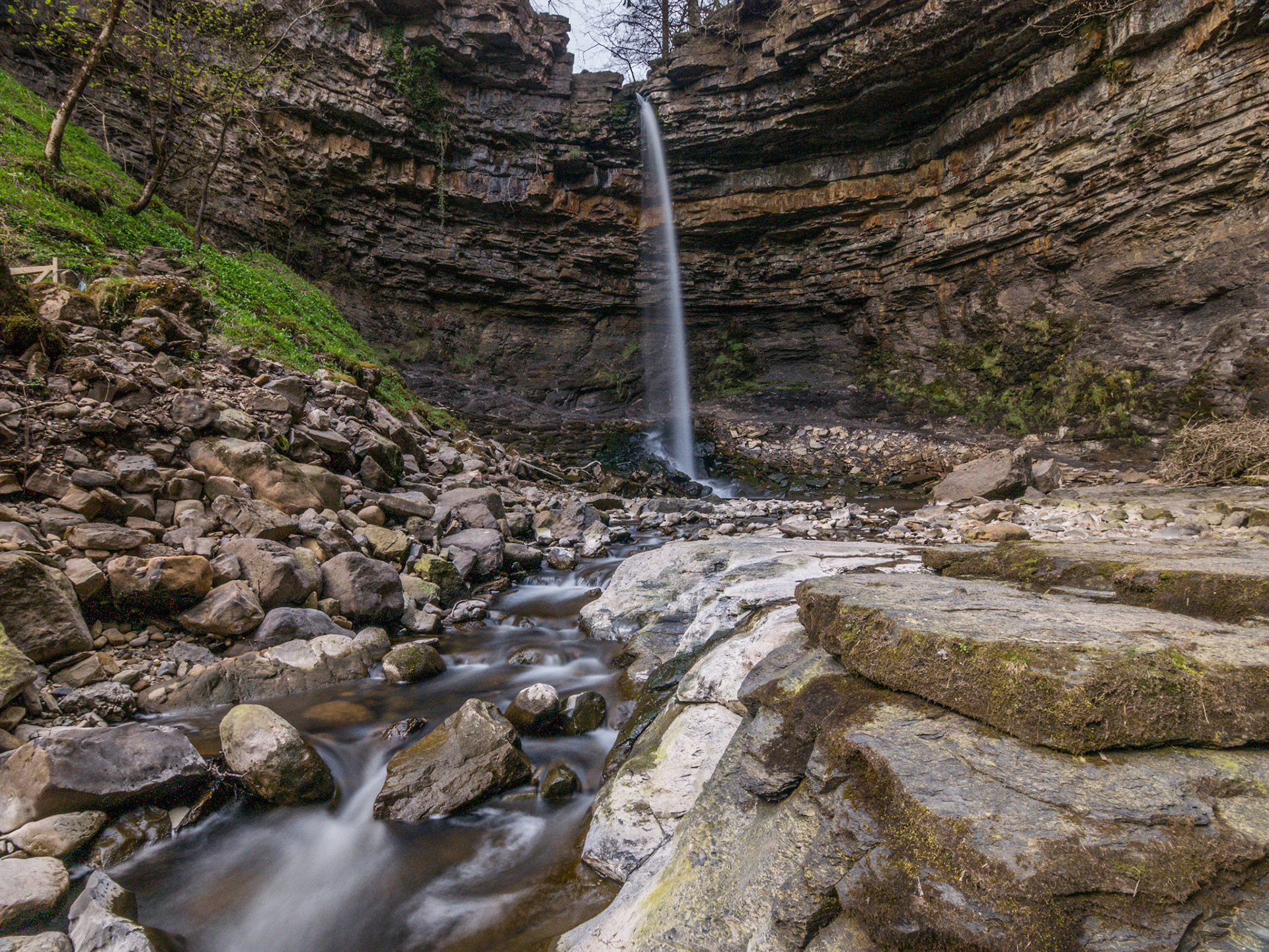 Hardraw Force, England's largest single drop waterfall