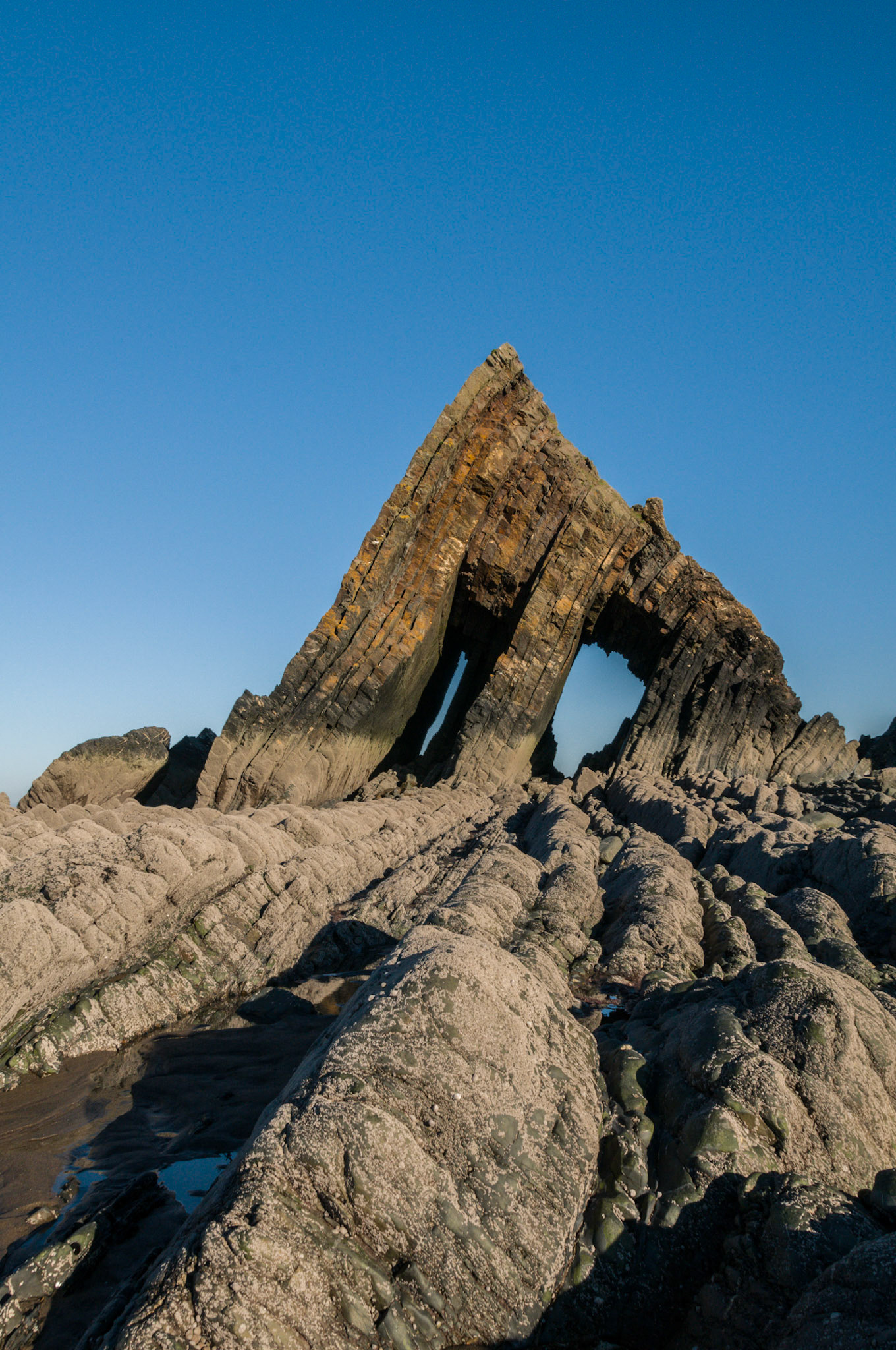 An interesting rock formation at Mouthmill Cove near Cloveley