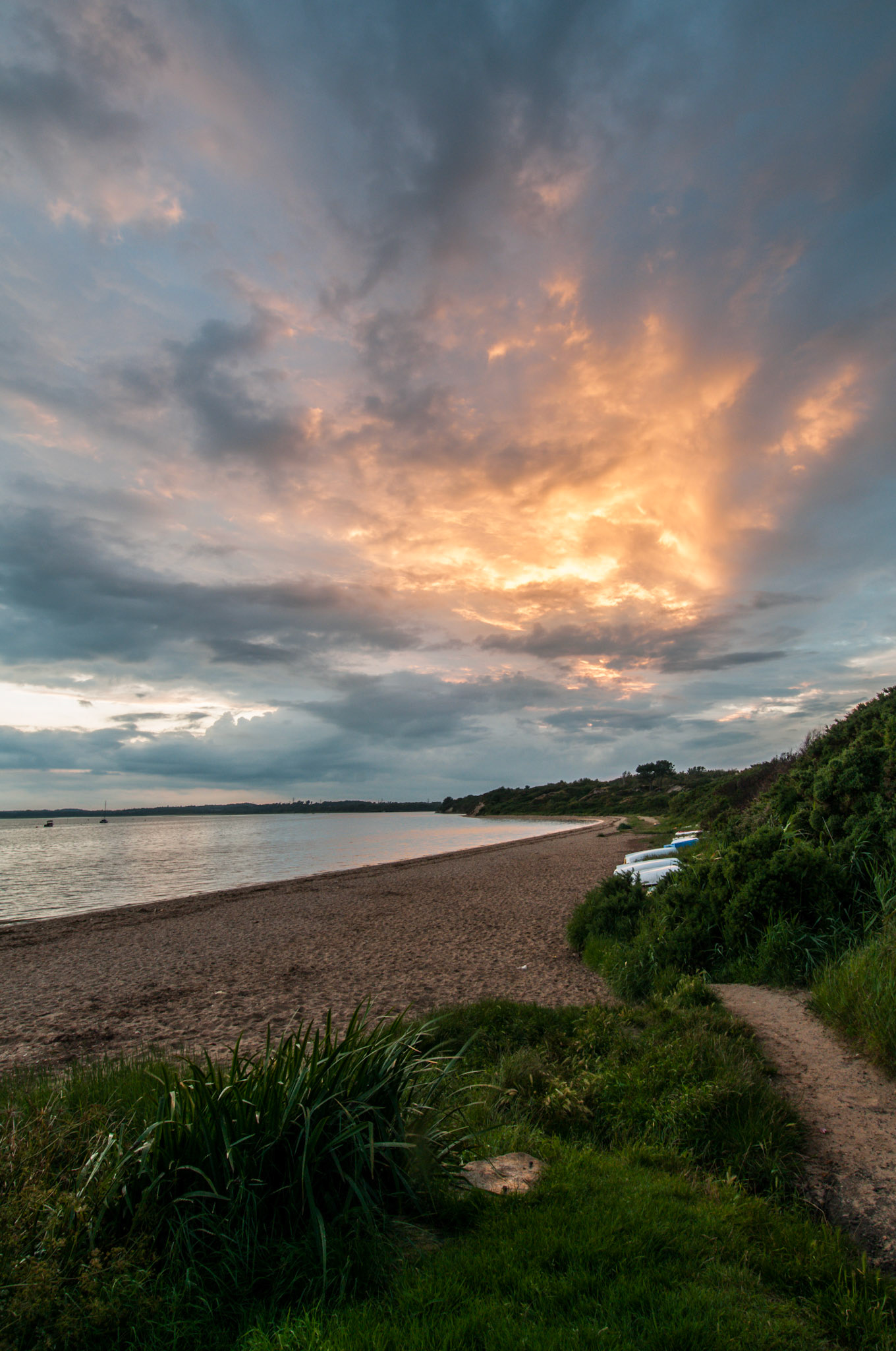 Sunset at Lake Pier in Poole