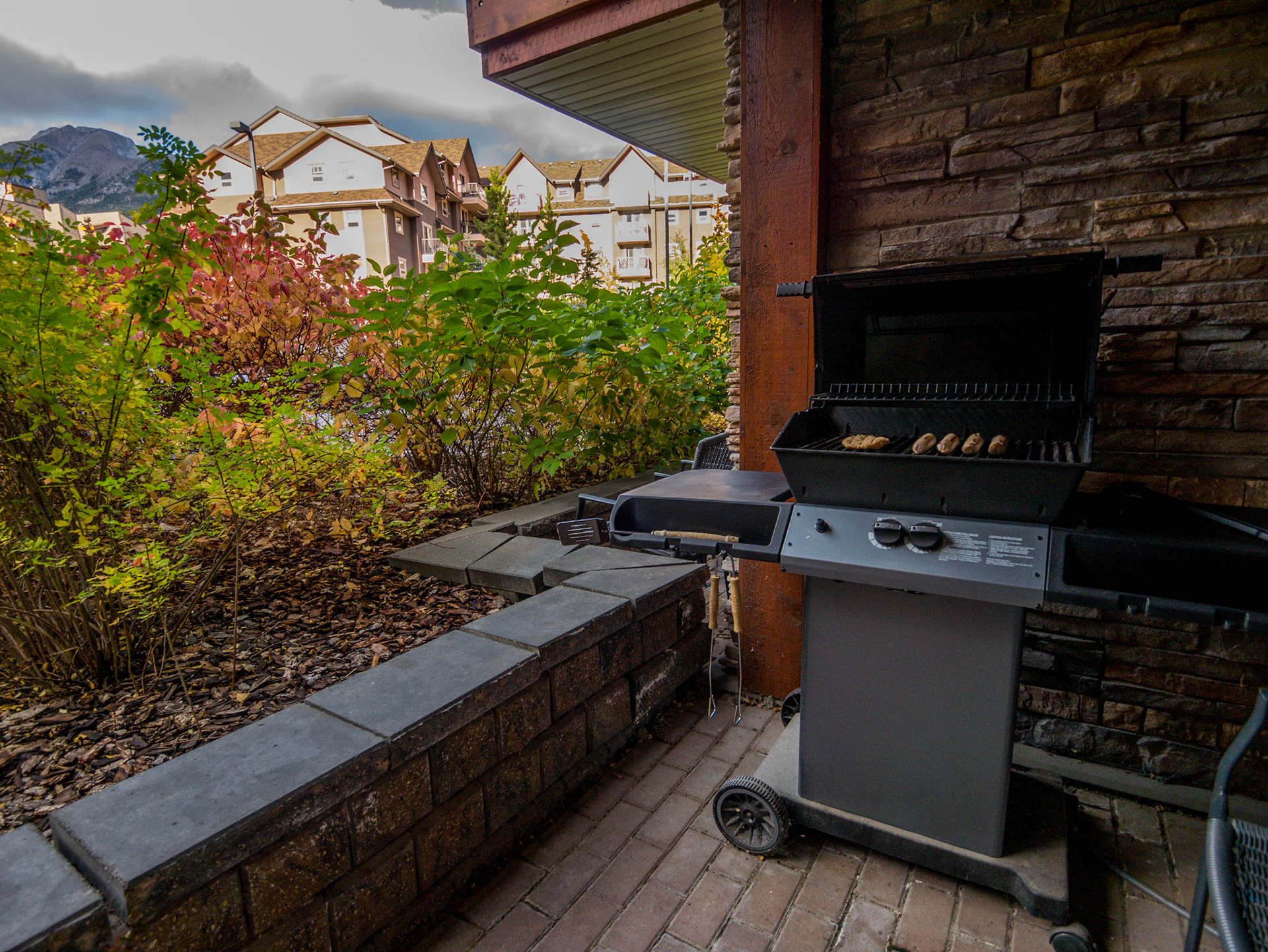 Would have been rude not to make use of the BBQ on the patio of our room