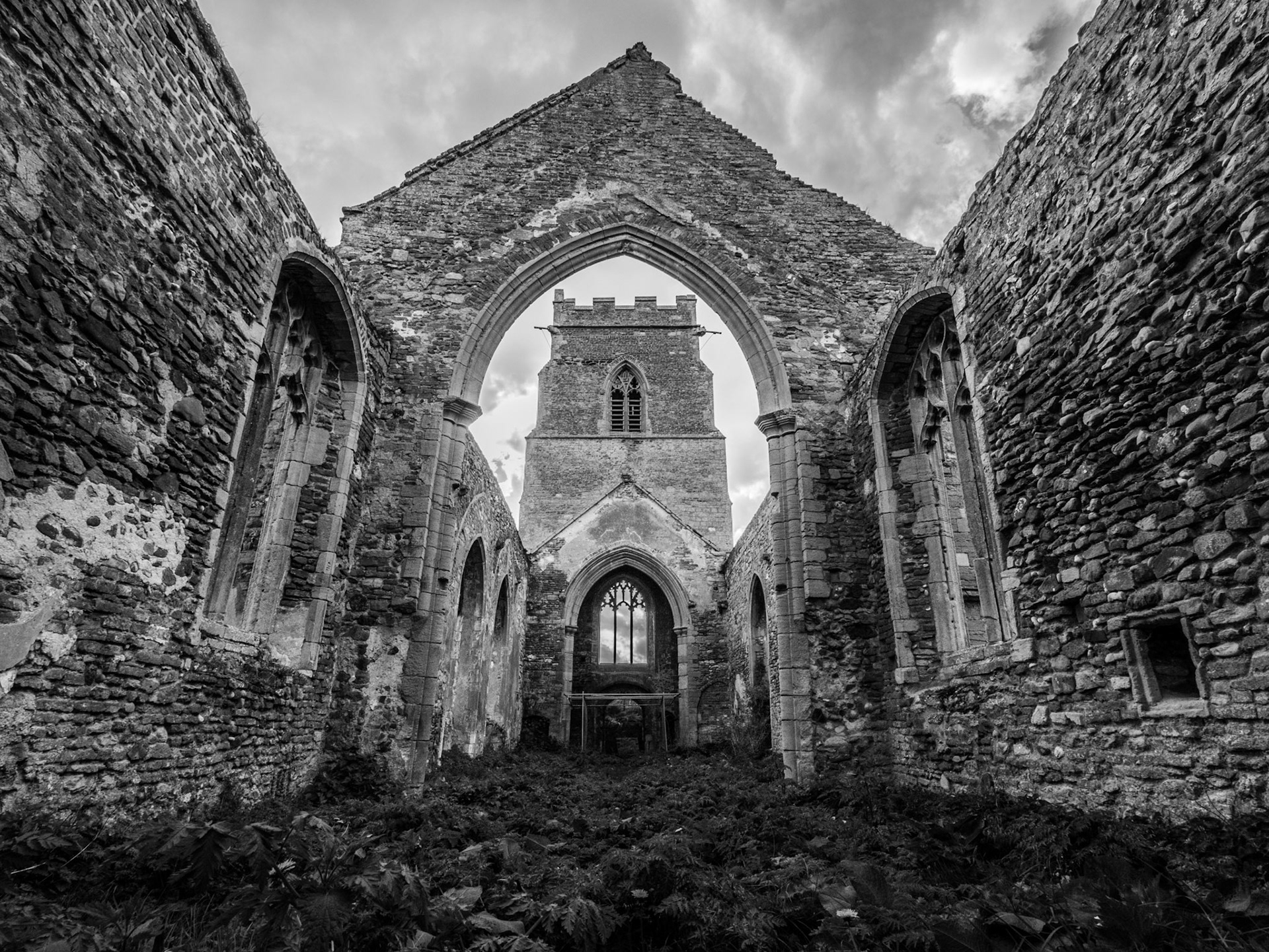St Peter's church ruins near Downham Market