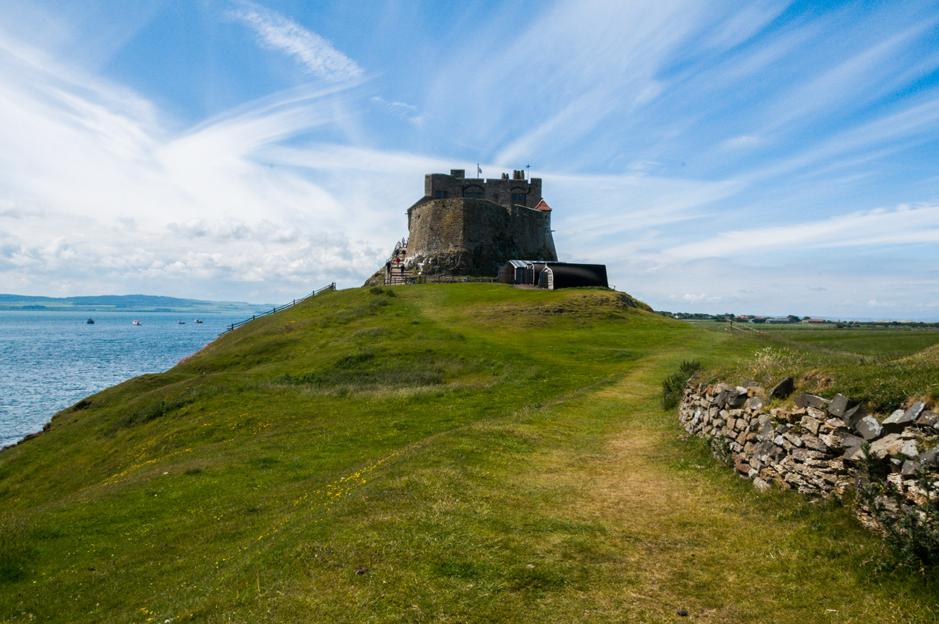 A view of Lindisfarne Castle