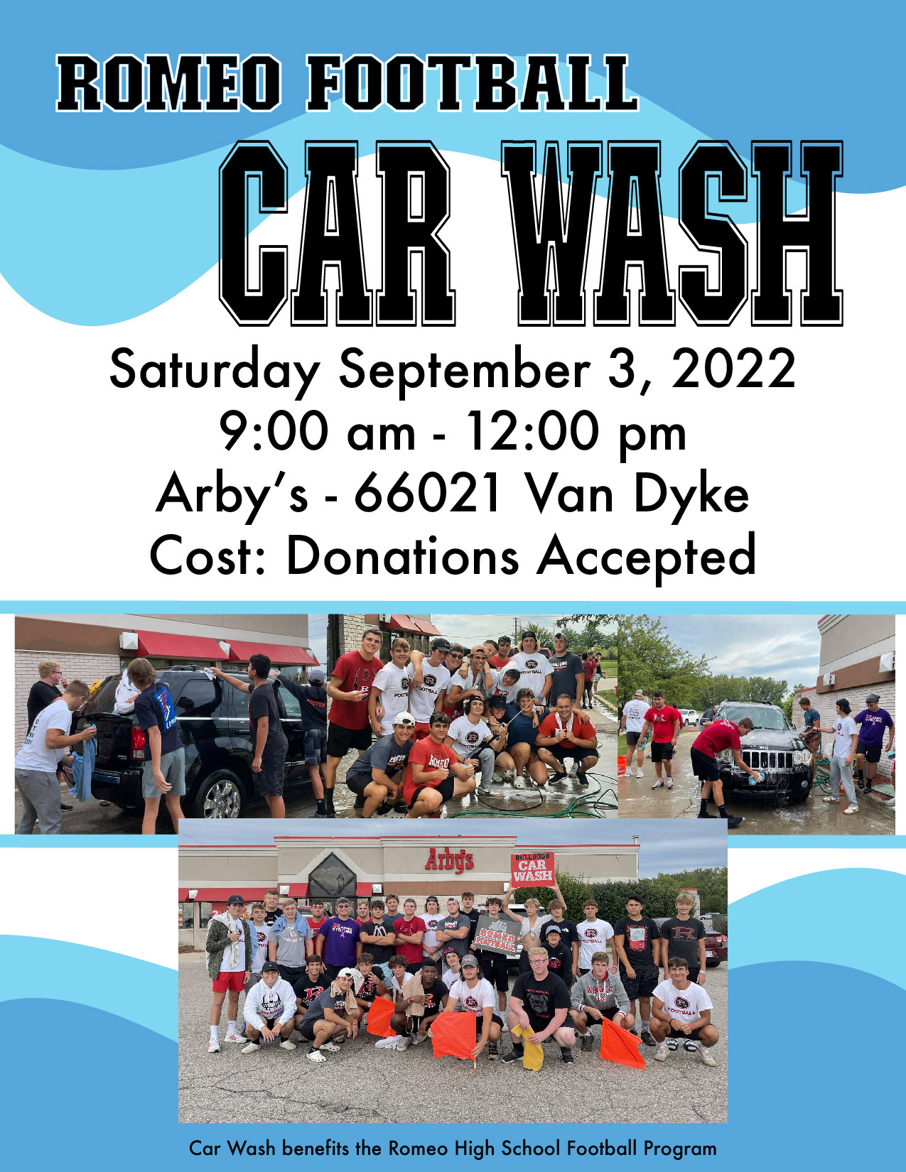 Flyer for HS Football Team - InDesign