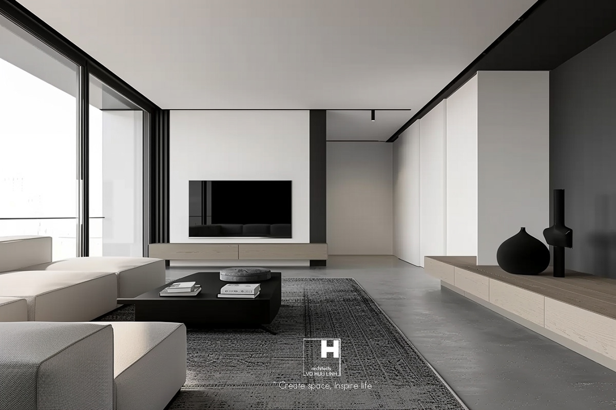 VoHuuLinhAchitects - Black and White Villa I Vo Huu Linh Architects
