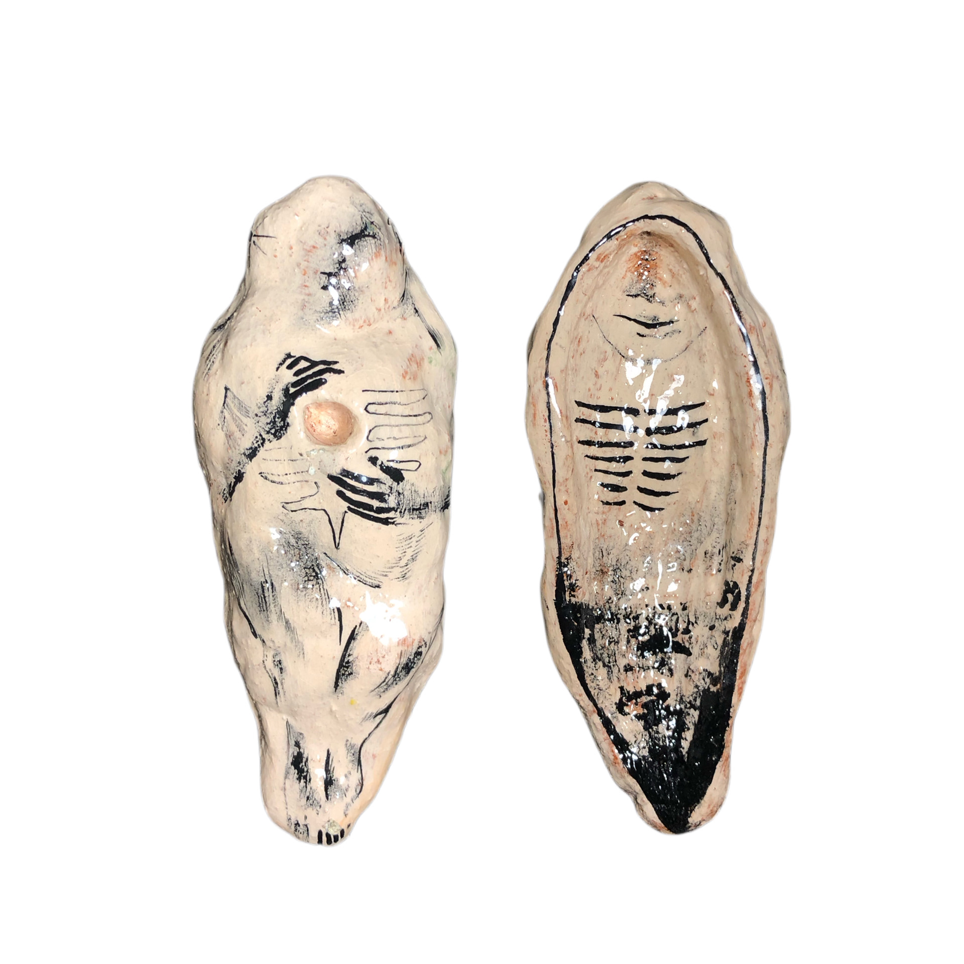 memento 1, 2023,  glazed ceramics, 160x70x40 mm