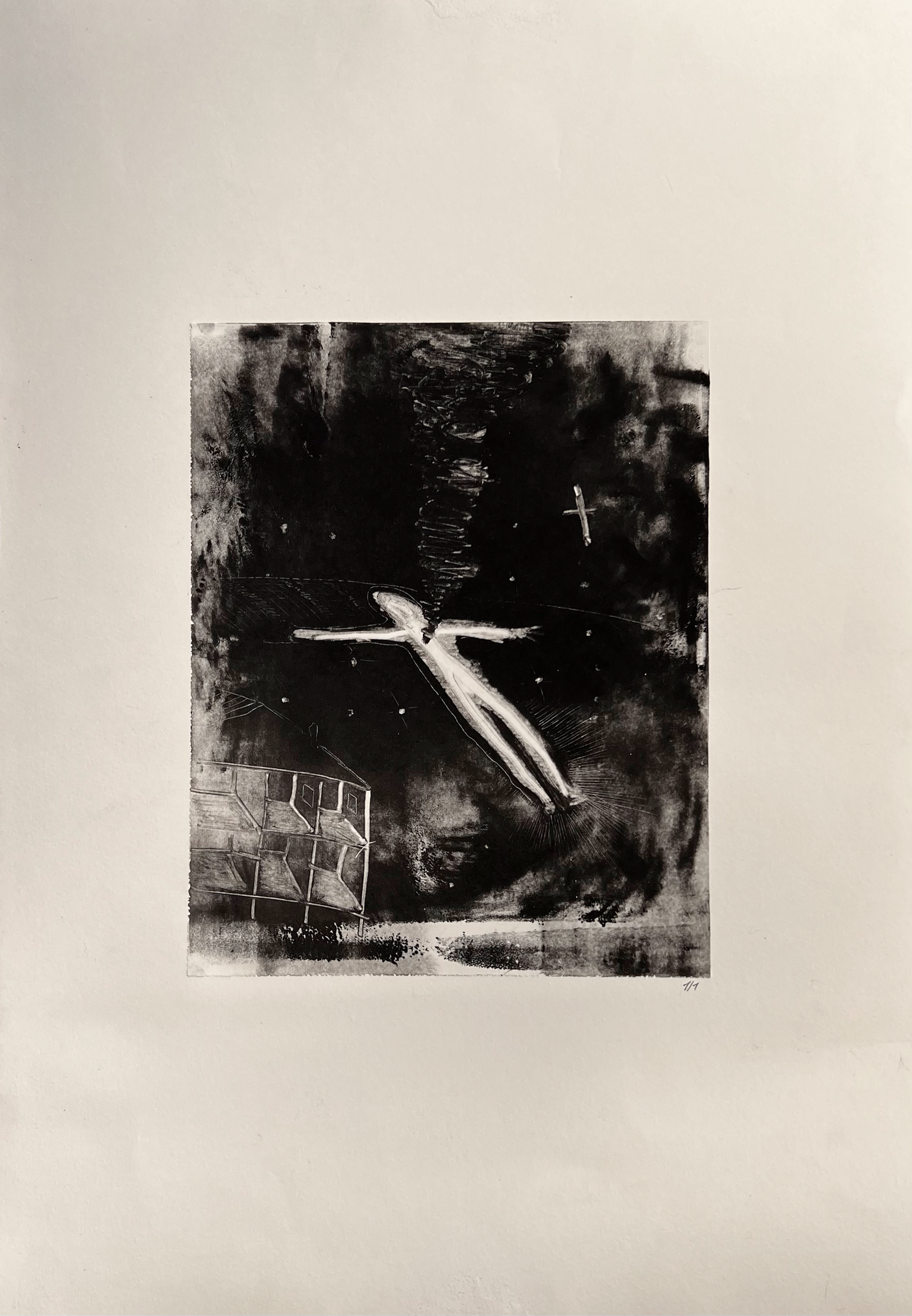 2022, monotype print on paper 1/1, 350x500 mm
