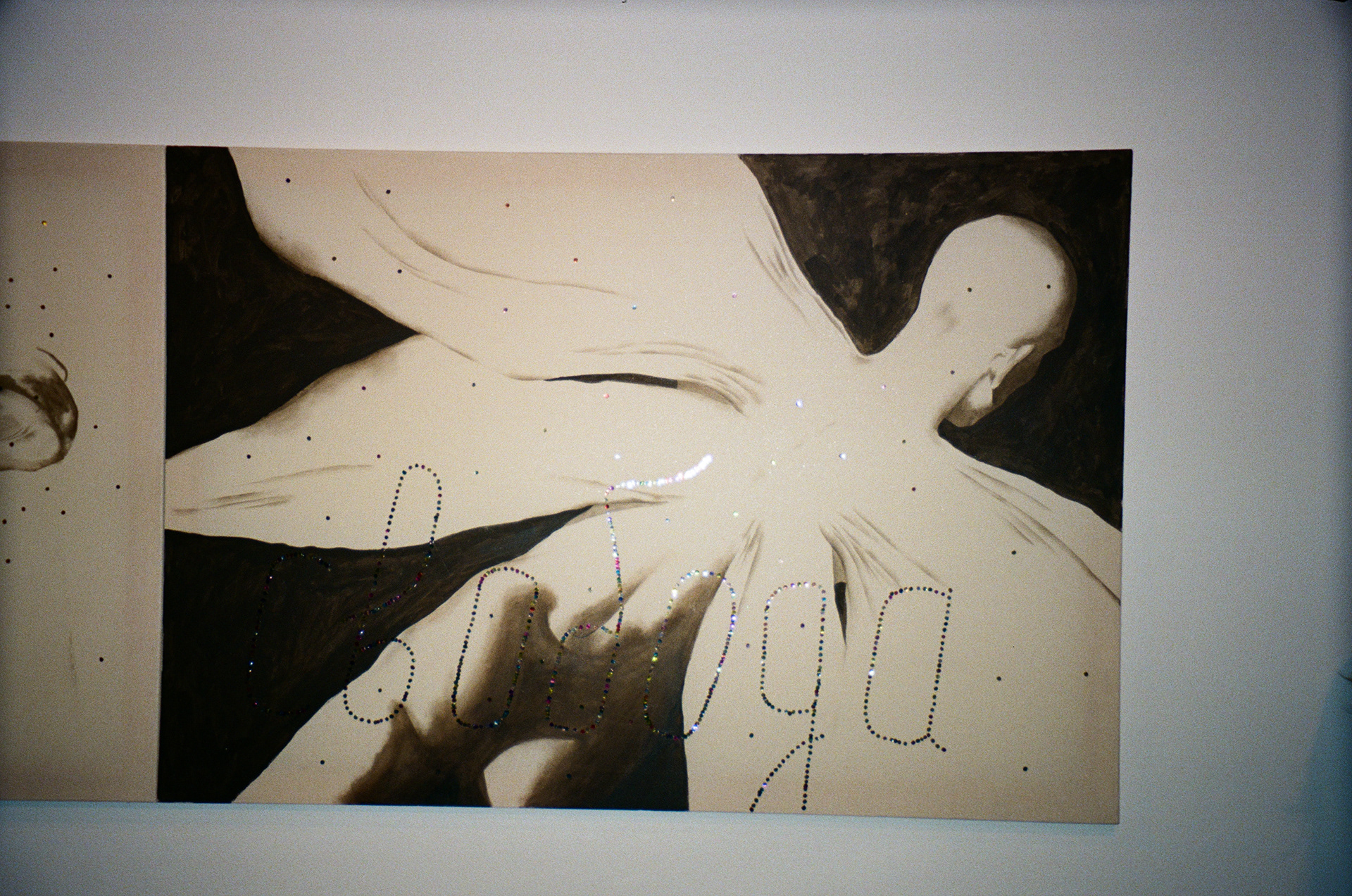 Freedom, 2024,  acrlylic on gelatin-sized textile, 100x145 cm