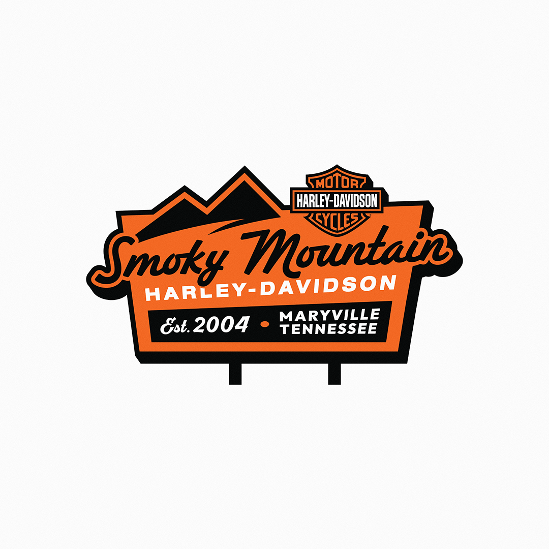Smoky Mountain Harley Davidson Logo Concept // TN