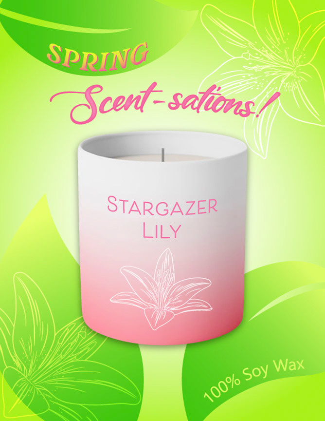 Product ad with custom illustrations