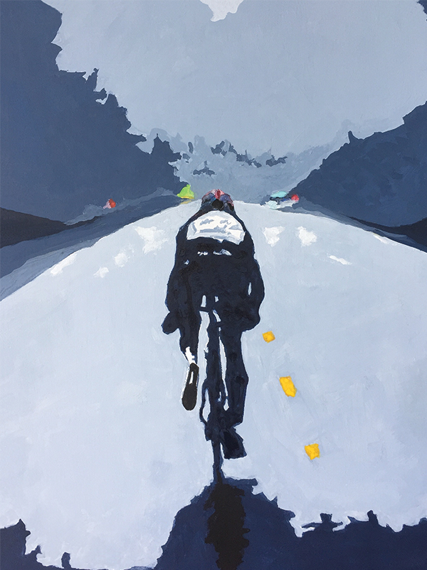 Cyclist Road Less Traveled