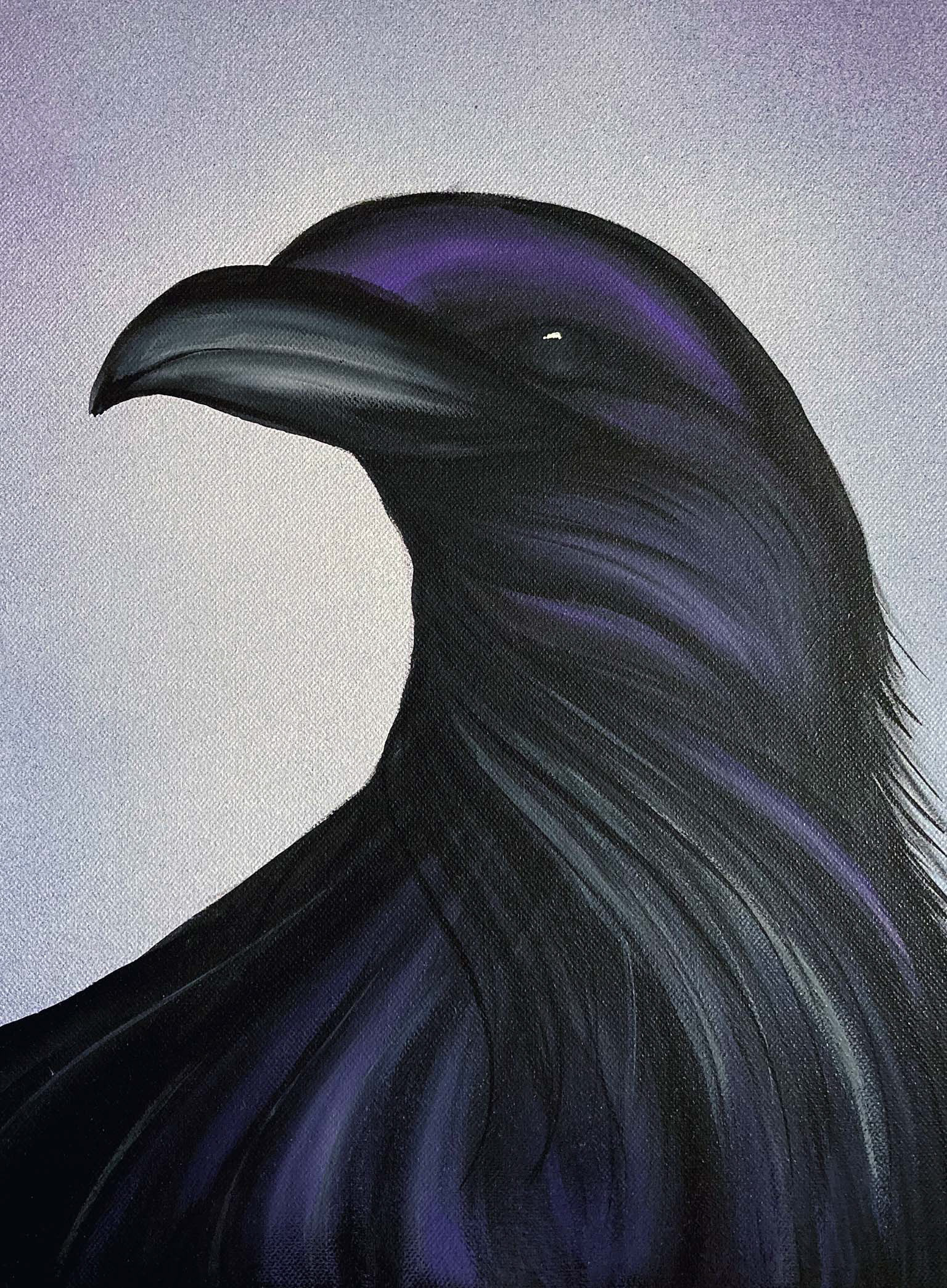The Crow - Acrylique - 30x40cm