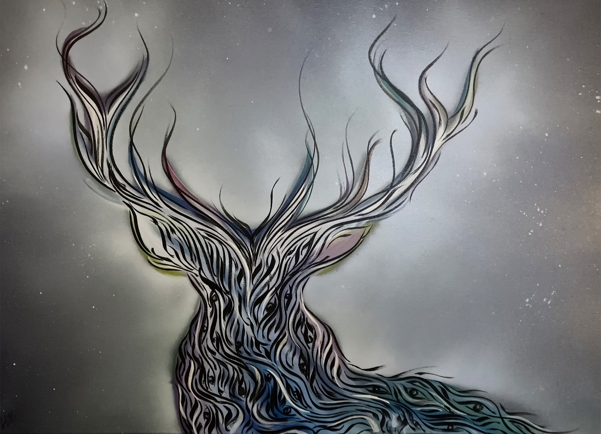 Totem - Acrylique - 50x70cm