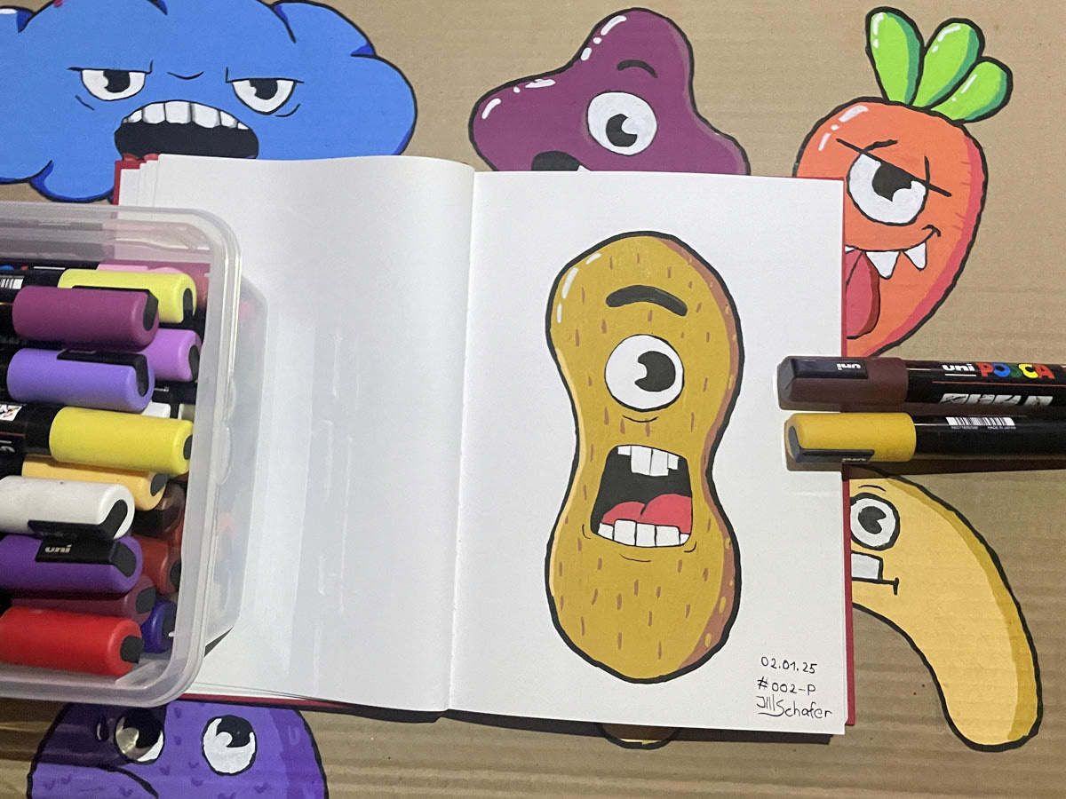 ####----Die Challenge "Drawing every Day" geht weiter - als Zusatz habe ich mir das Ziel gesetzt, daraus auch eine Posca Version zu zeichnen, falls noch Kapazität vorhanden ist.Ich bin gespannt, wie ich mich bis Ende des Jahres entwickle! Folge mir auch auf Cara und Deviant Art.