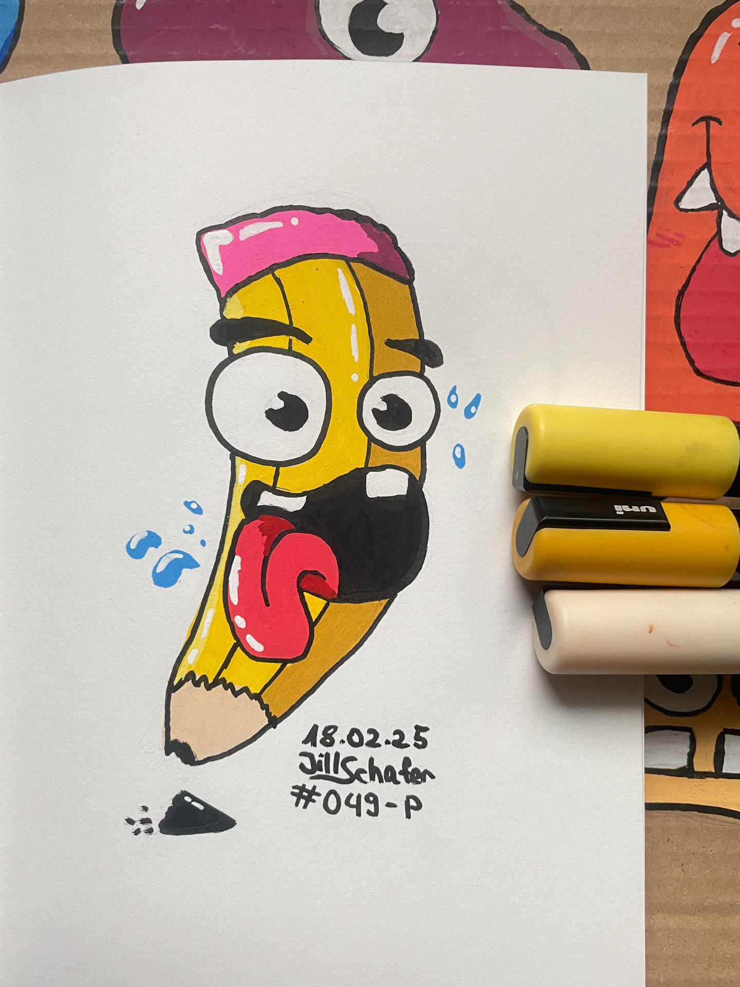 ####----Die Challenge "Drawing every Day" geht weiter - als Zusatz habe ich mir das Ziel gesetzt, daraus auch eine Posca Version zu zeichnen, falls noch Kapazität vorhanden ist.Ich bin gespannt, wie ich mich bis Ende des Jahres entwickle! Folge mir auch auf Cara und Deviant Art.
