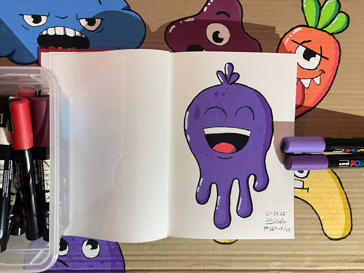 ####----Die Challenge "Drawing every Day" geht weiter - als Zusatz habe ich mir das Ziel gesetzt, daraus auch eine Posca Version zu zeichnen, falls noch Kapazität vorhanden ist.Ich bin gespannt, wie ich mich bis Ende des Jahres entwickle! Folge mir auch auf Cara und Deviant Art.