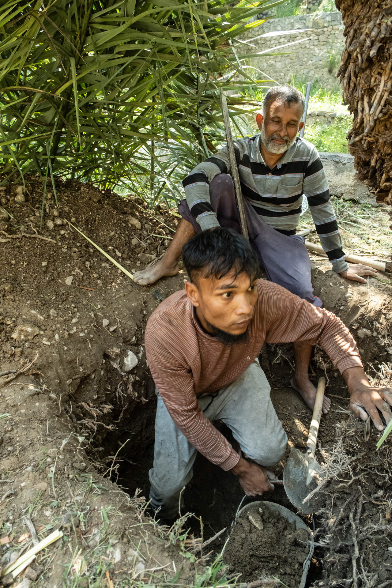 Bengali workers in Wadi Beni Khalid, Oman