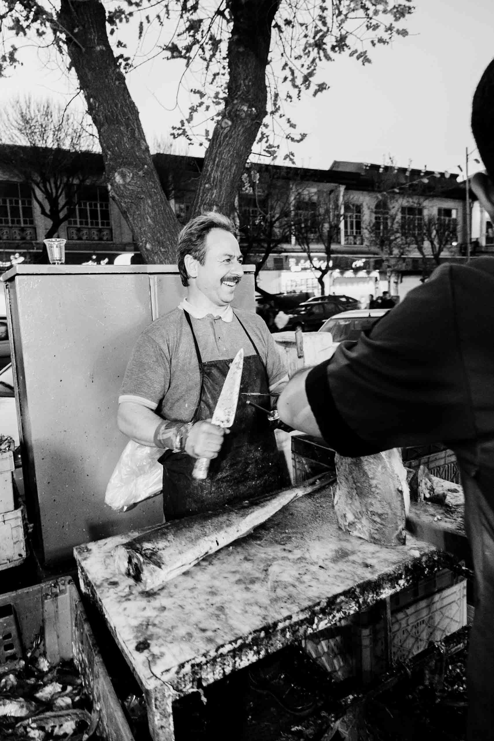Fish market before Norooz night in Tehran, Iran