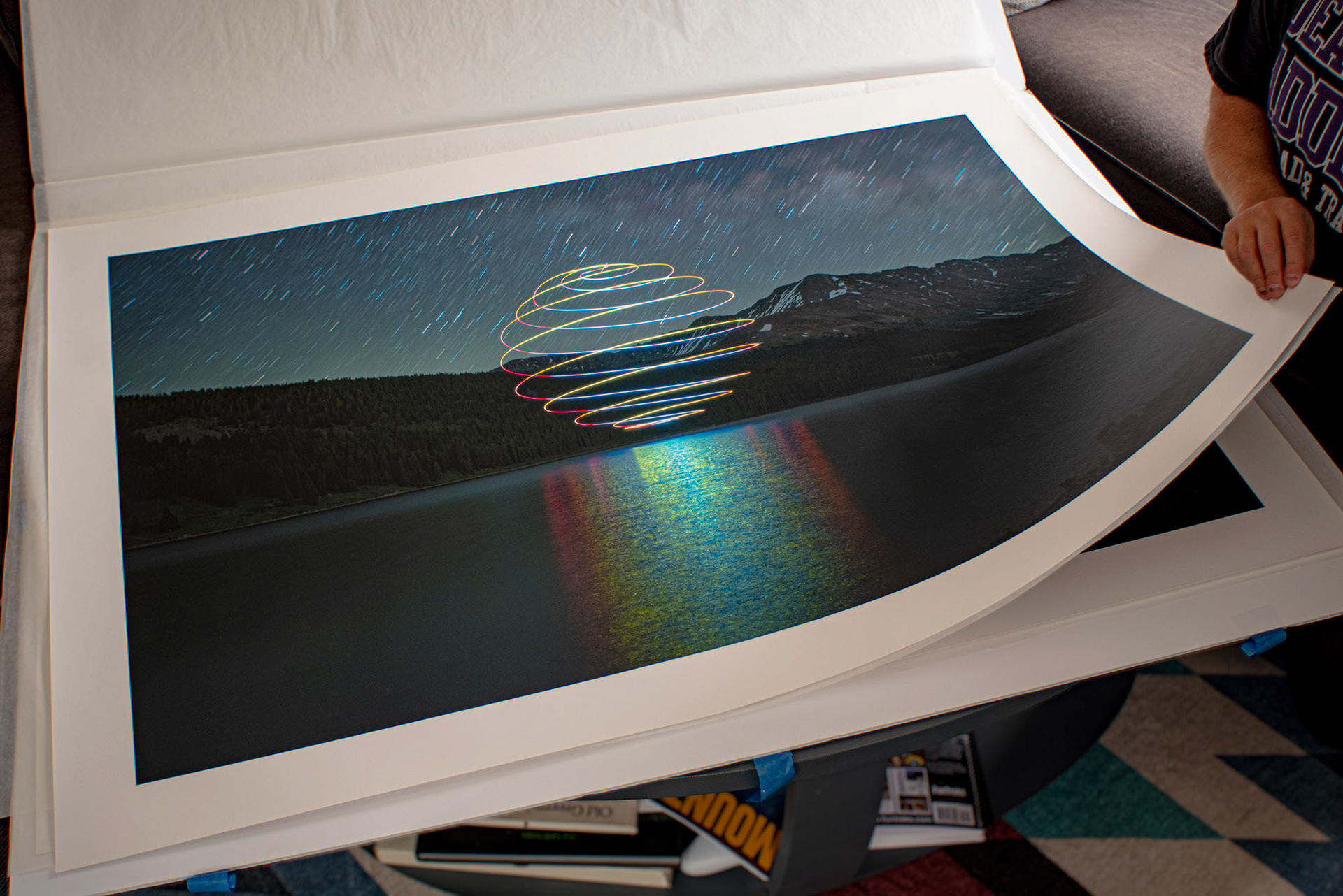 Unmounted and varnished