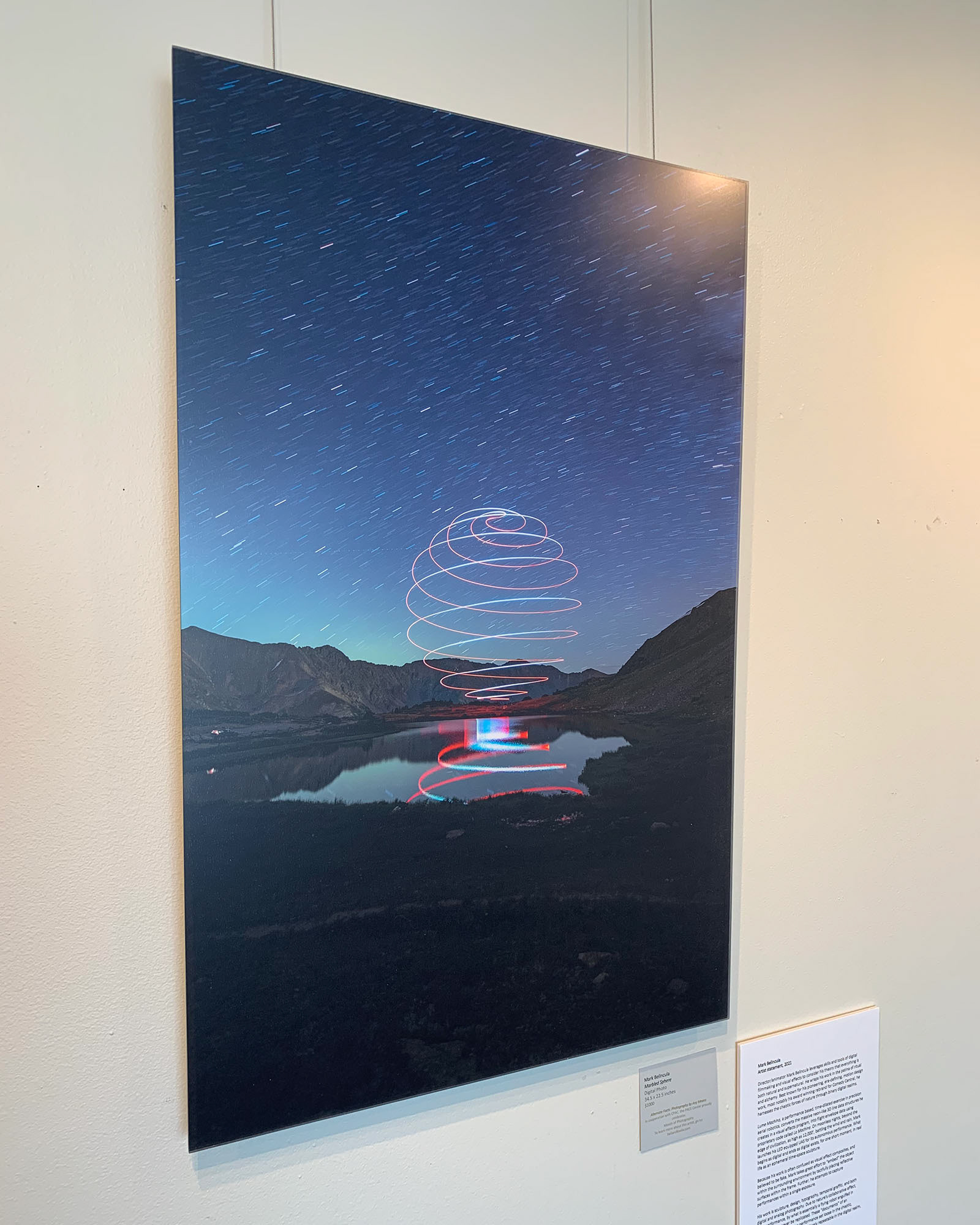 Acrylic and aluminum mounted
