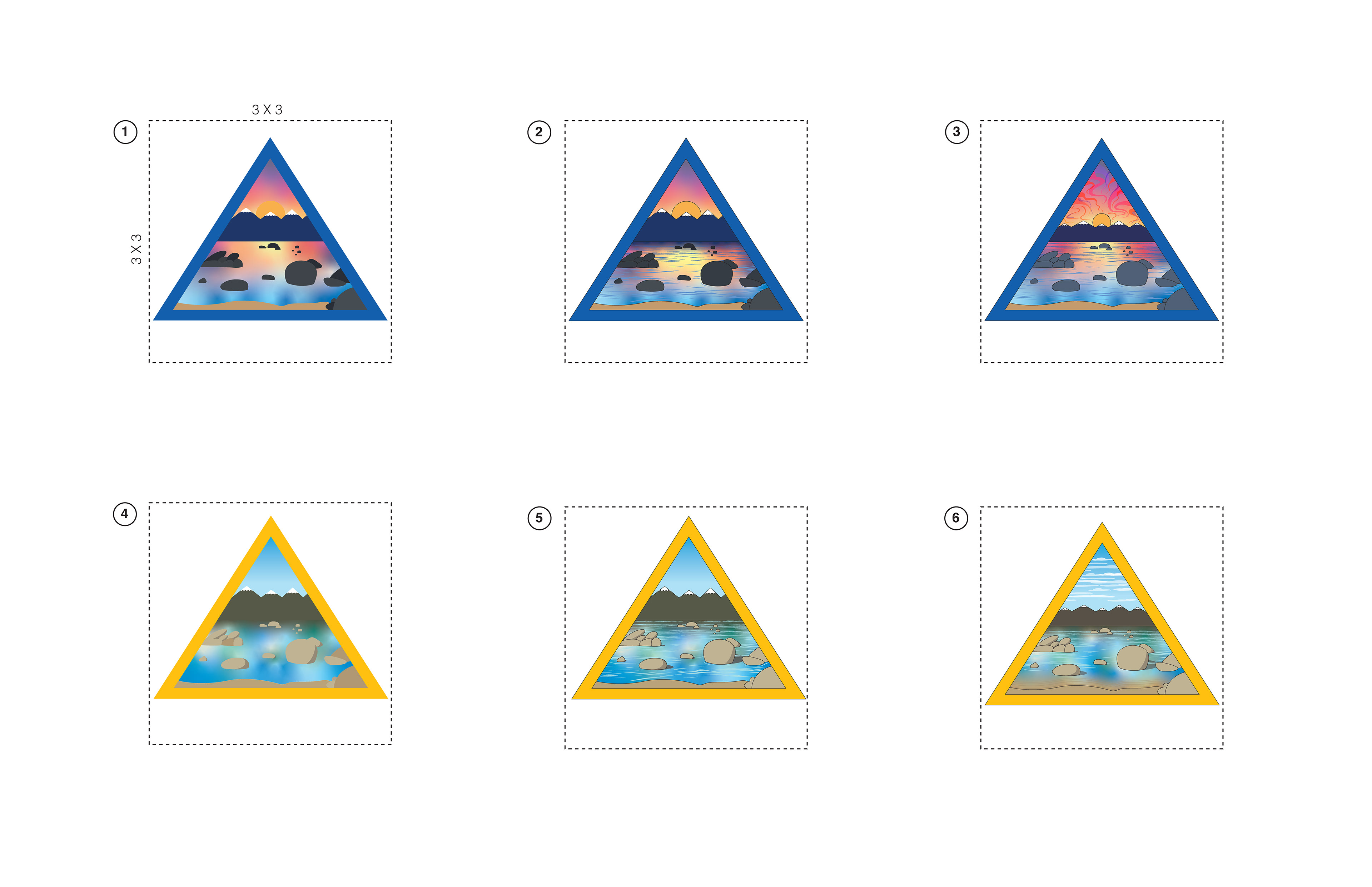 Landscape Patch mockups 1st draft