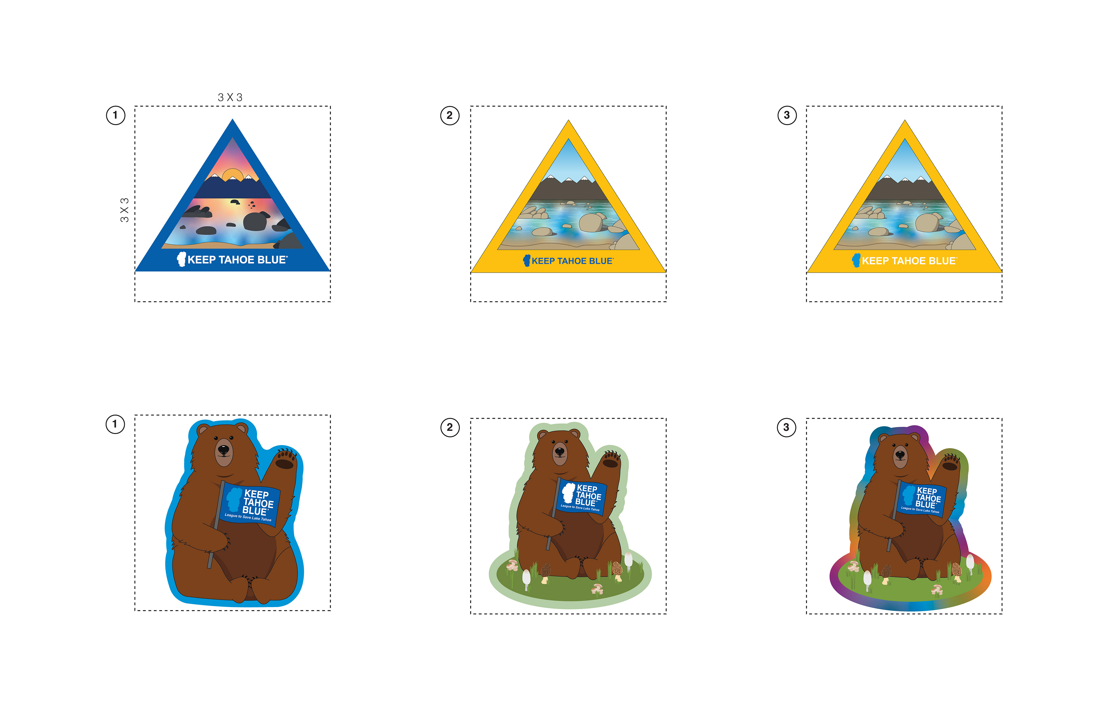 Landscape & Bear Patch mockups 2nd draft