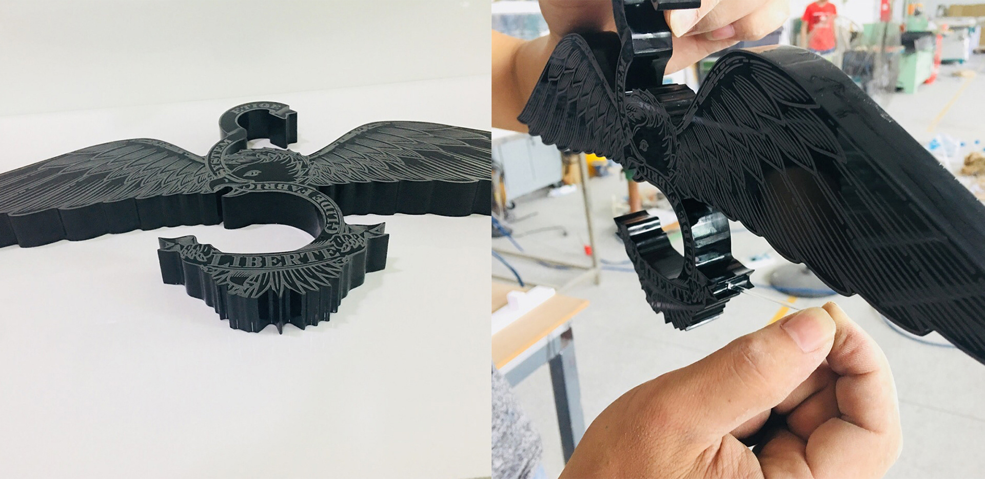 vector eagle custom apparel clothes hanger