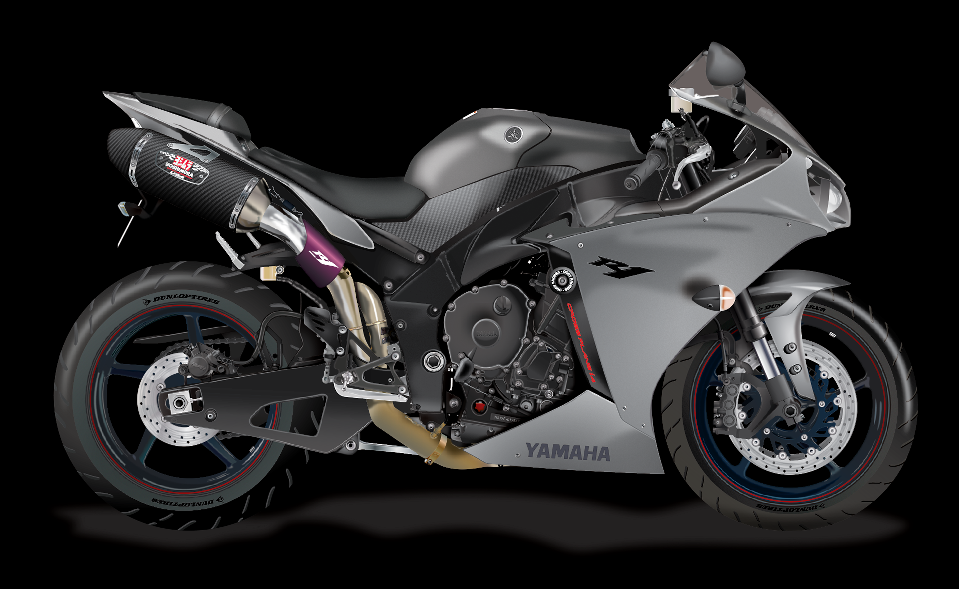 vector motorcycle illustration bike realistic vehicle