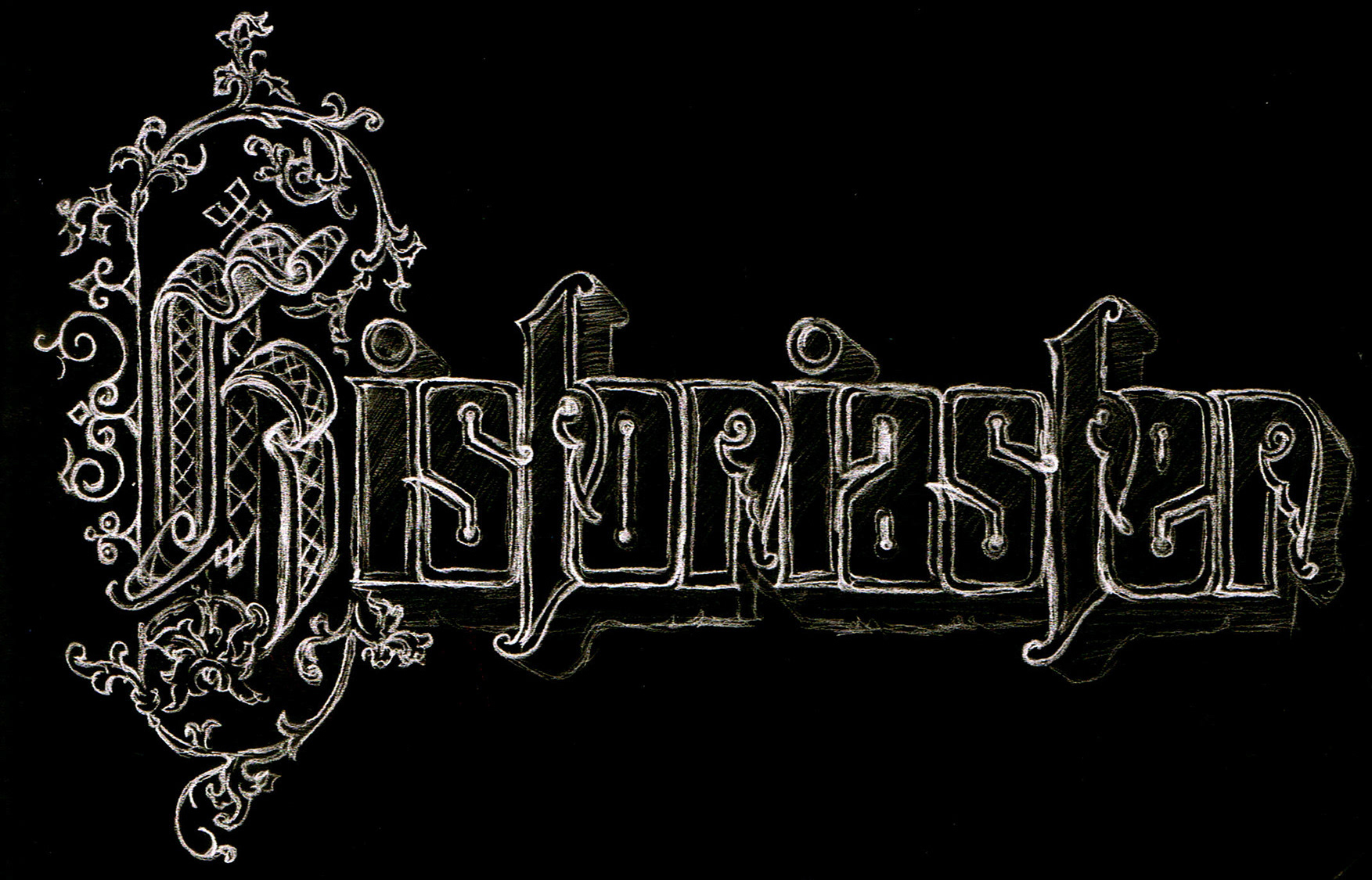 historiaster vector vintage lettering typography art poster sketch